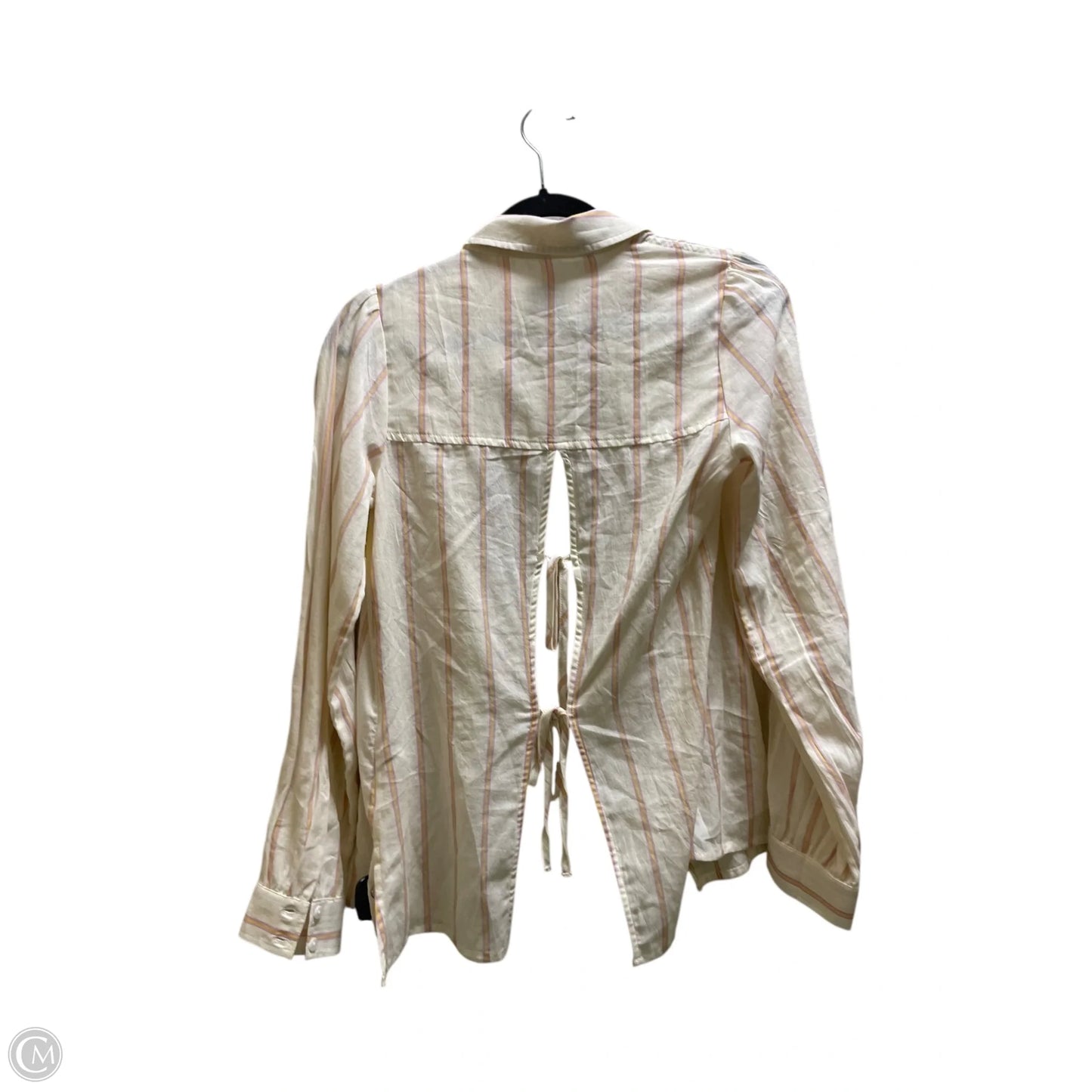 Top Long Sleeve By Bdg In Tan, Size: S