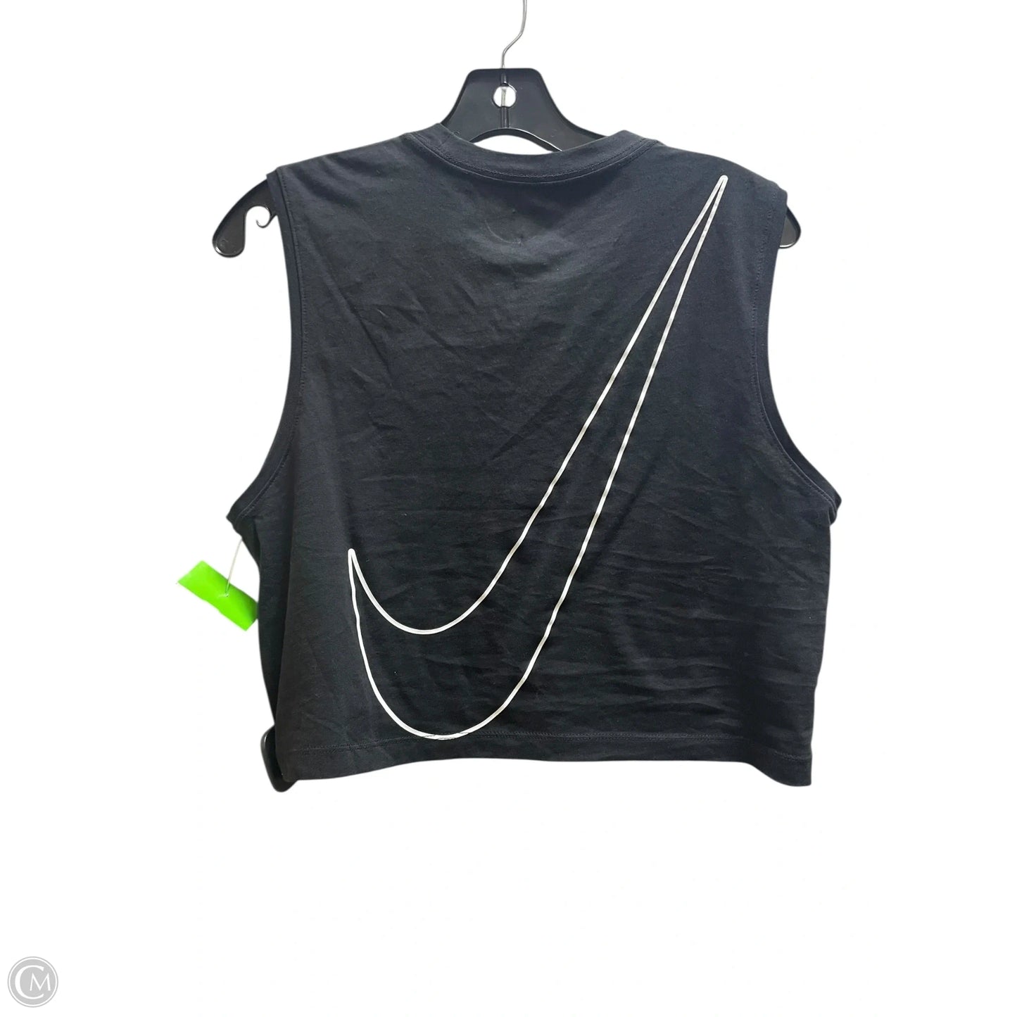 Athletic Tank Top By Nike Apparel In Black, Size: Xs