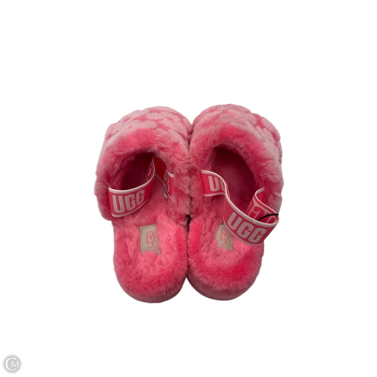 Slippers Designer By Ugg In Pink, Size: 7