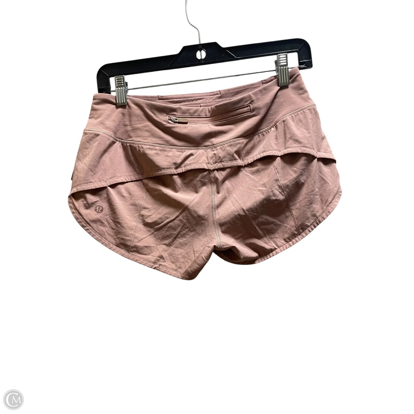 Athletic Shorts By Lululemon In Pink, Size: 4