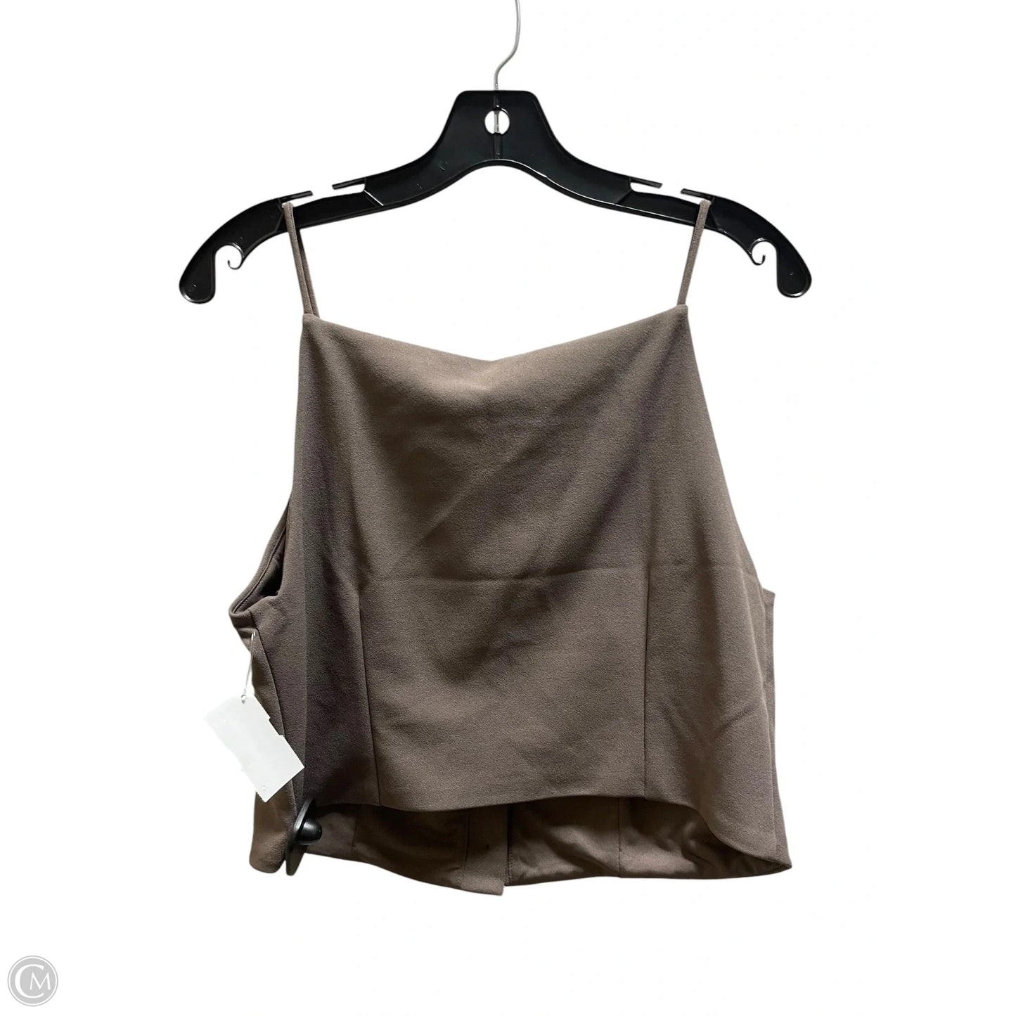Top Sleeveless By H&m In Brown, Size: M