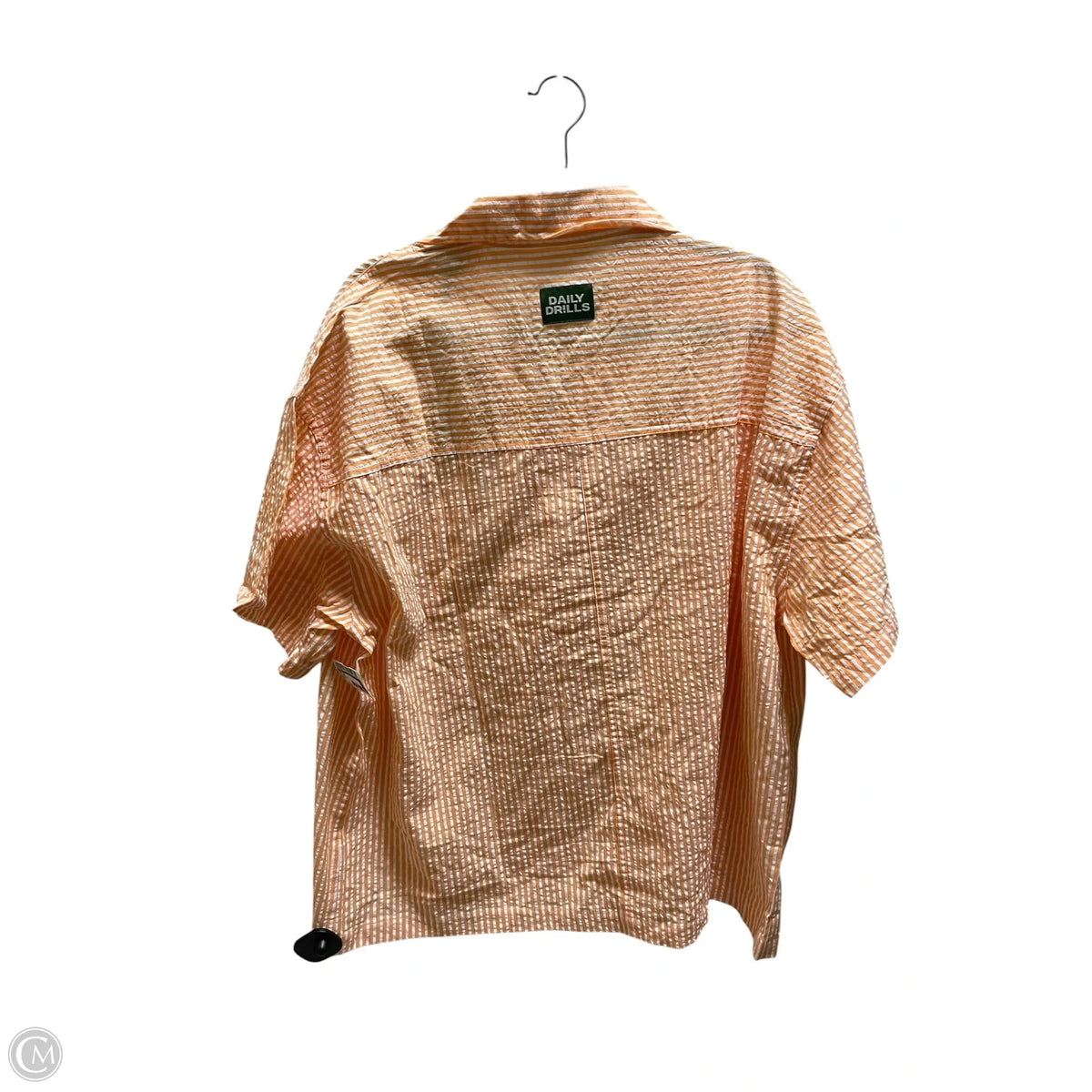 Top Short Sleeve By Cma In Orange, Size: L