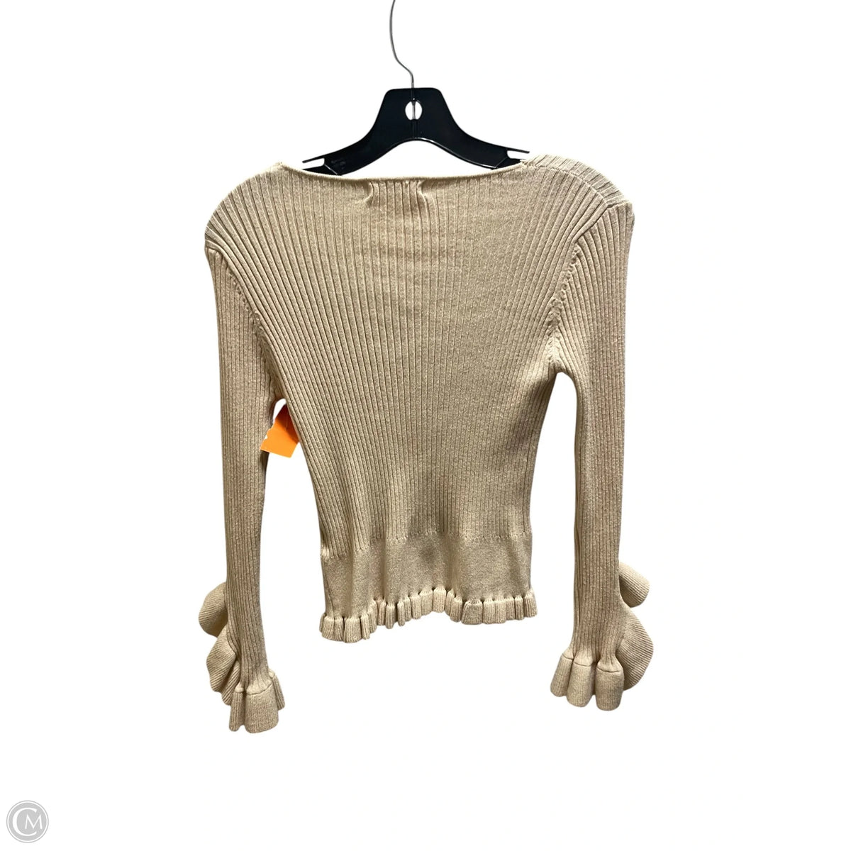 Top Long Sleeve By Clothes Mentor In Tan, Size: S