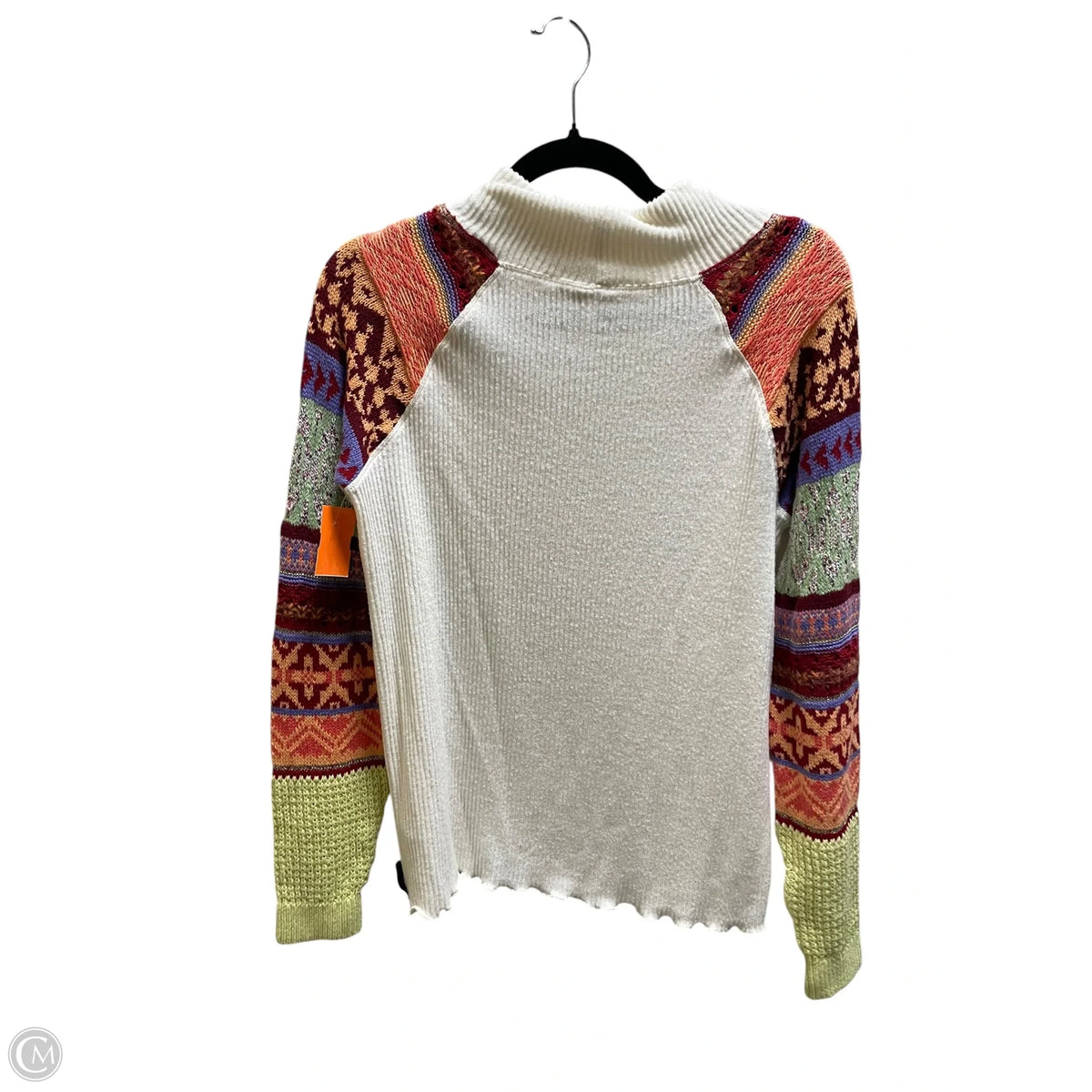 Top Long Sleeve By Free People In Cream, Size: M