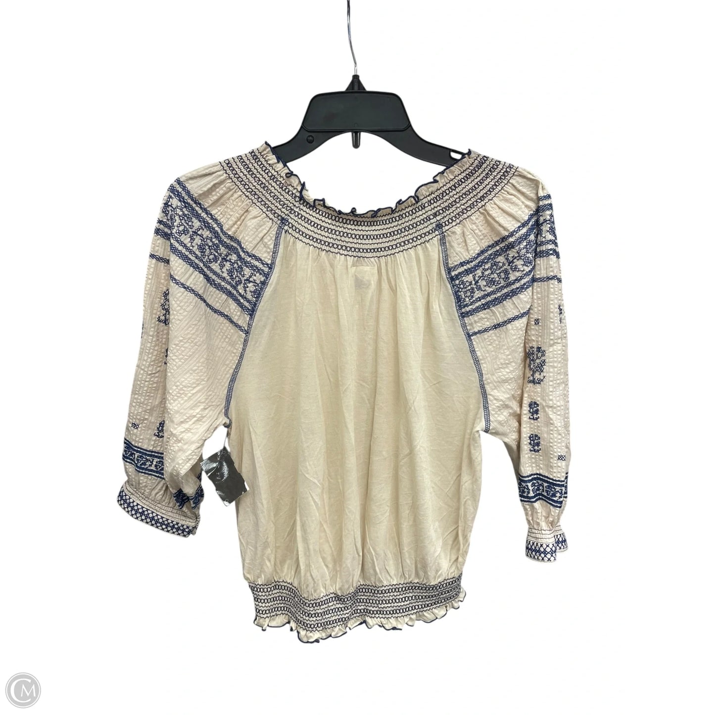 Top Short Sleeve By Free People In Tan, Size: Xs