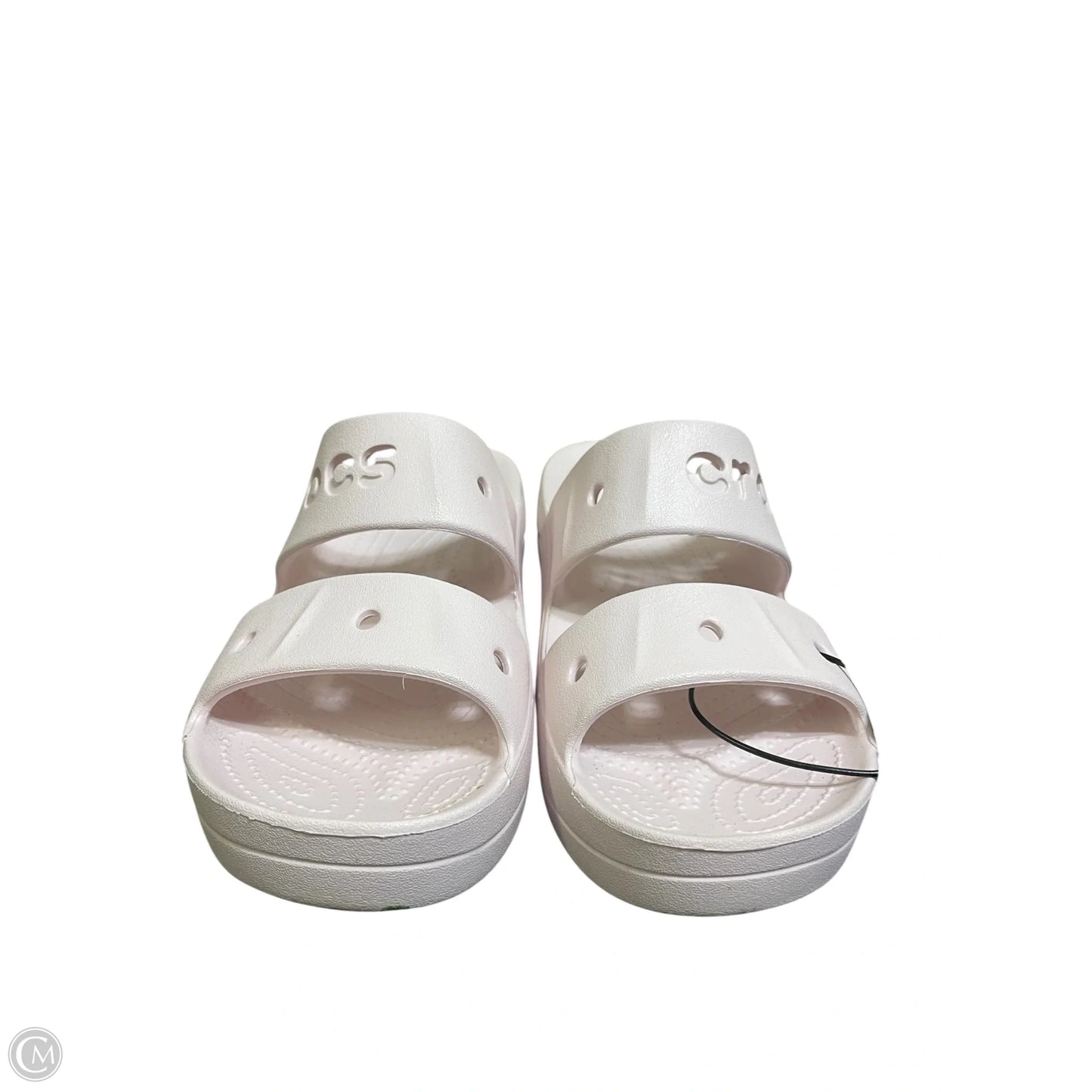 Sandals Flats By Crocs In Pink, Size: 8