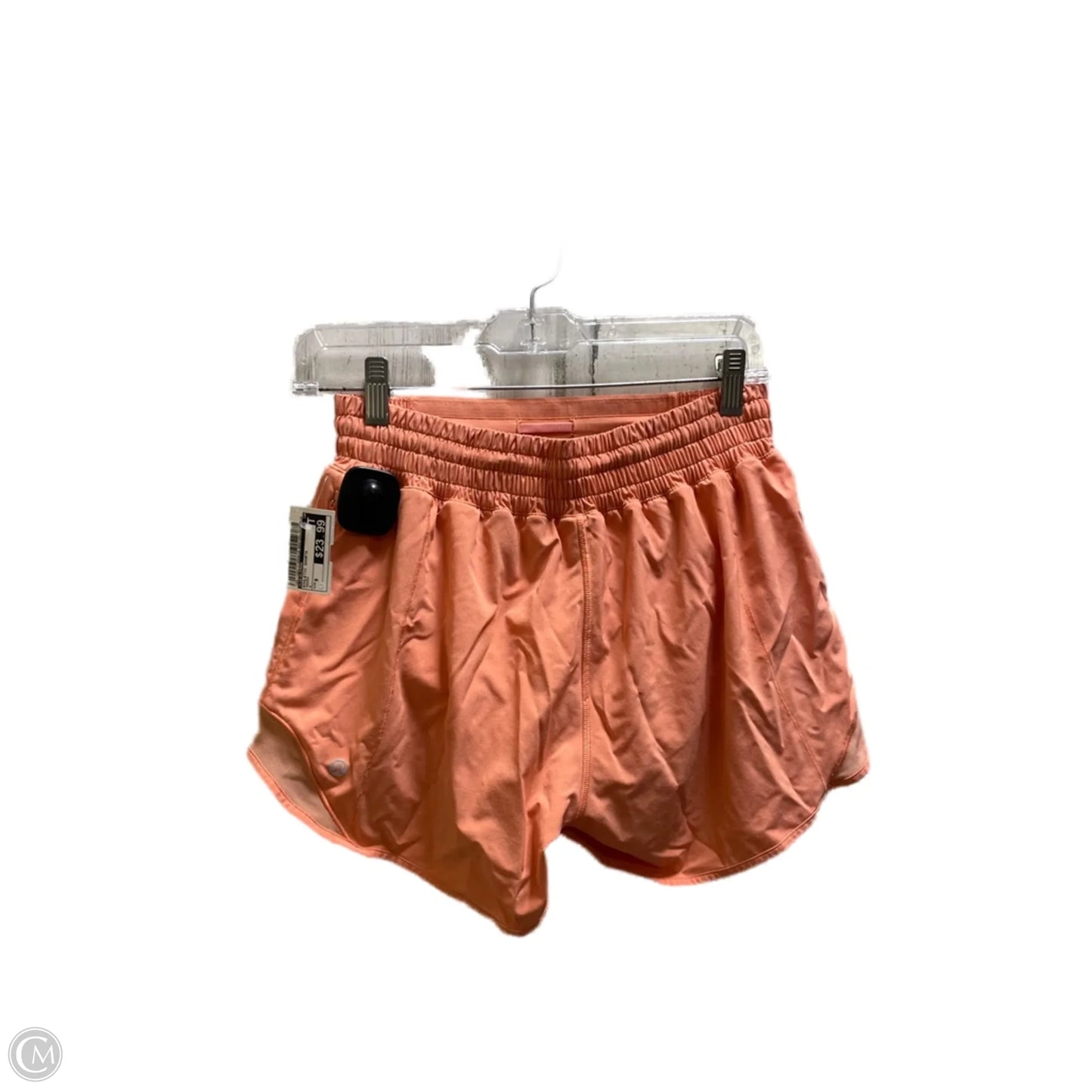 Athletic Shorts By Lululemon In Peach, Size: 6