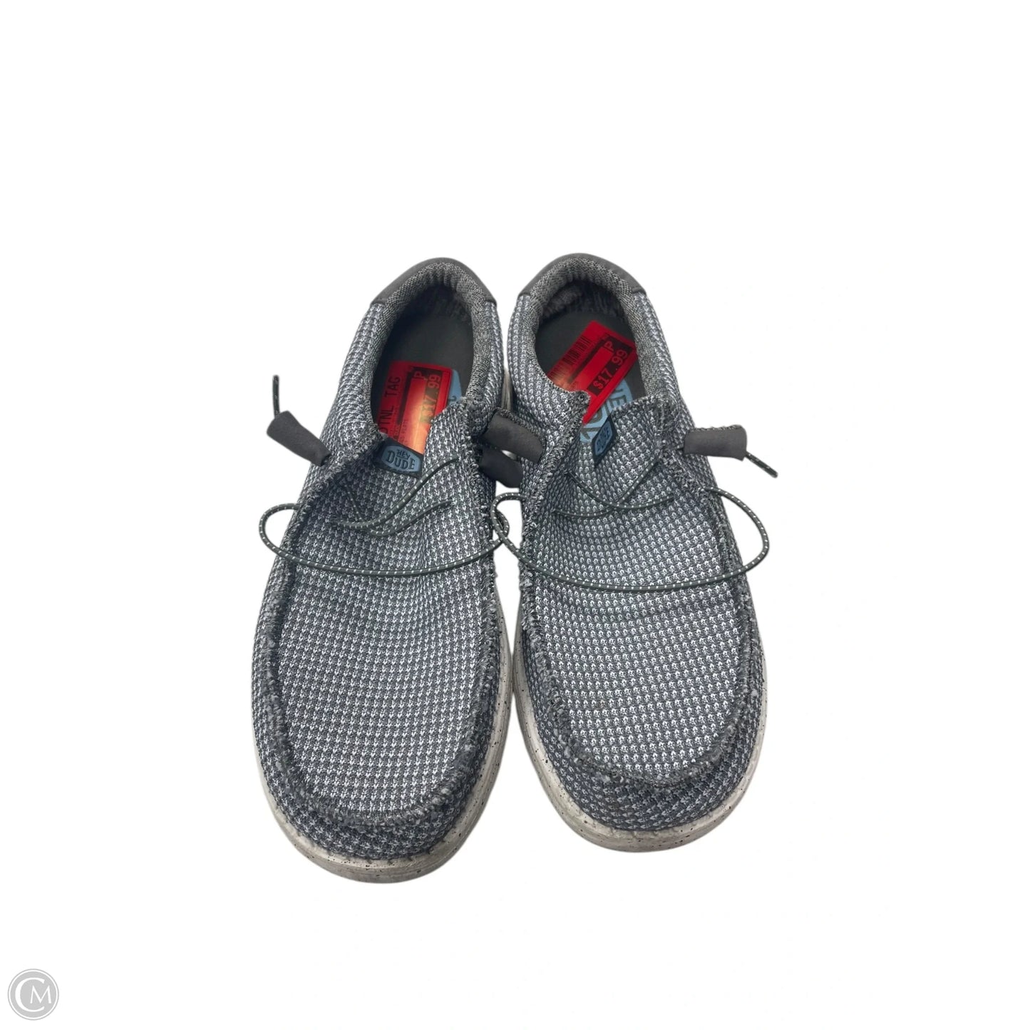 Shoes Flats By Hey Dude In Grey, Size: 9