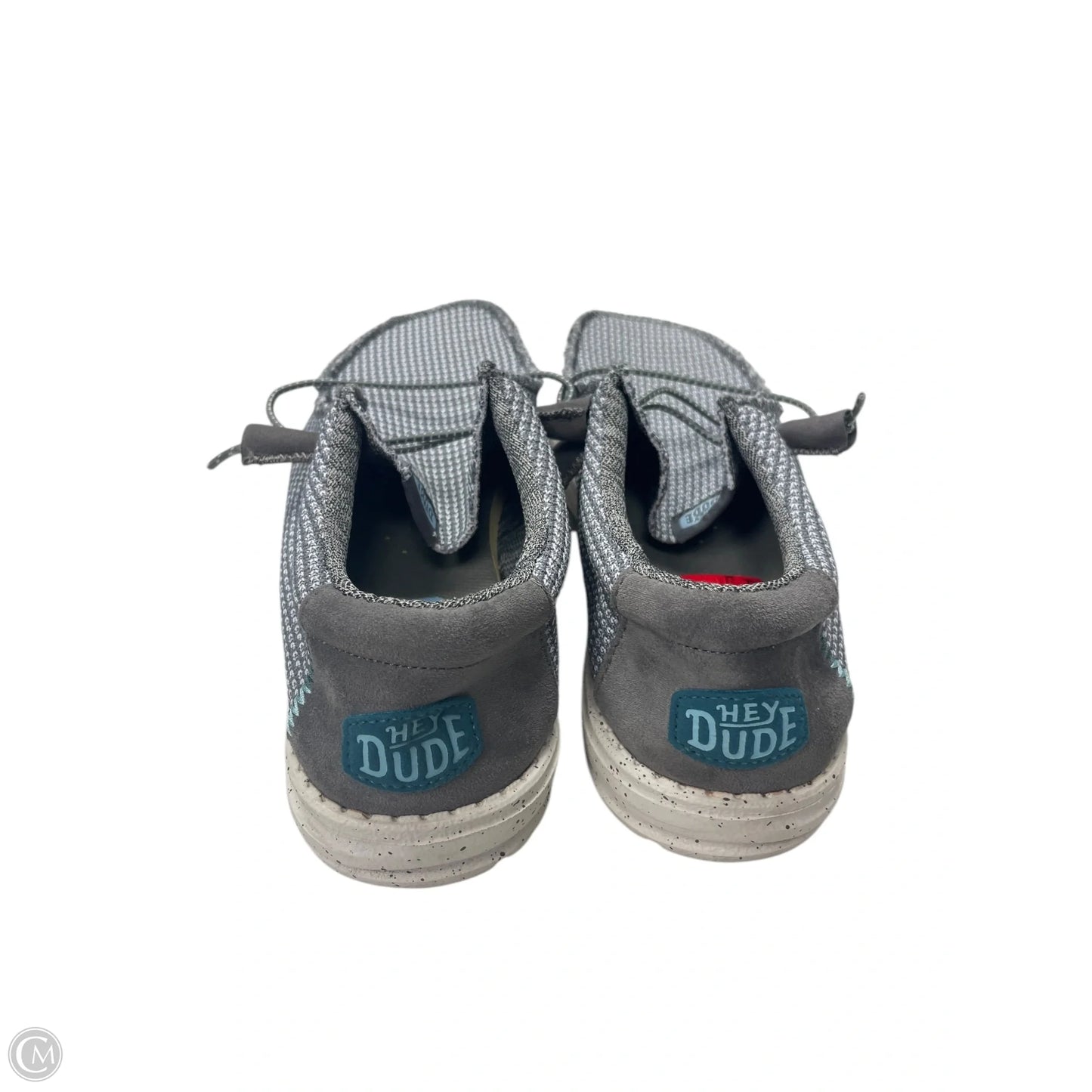 Shoes Flats By Hey Dude In Grey, Size: 9