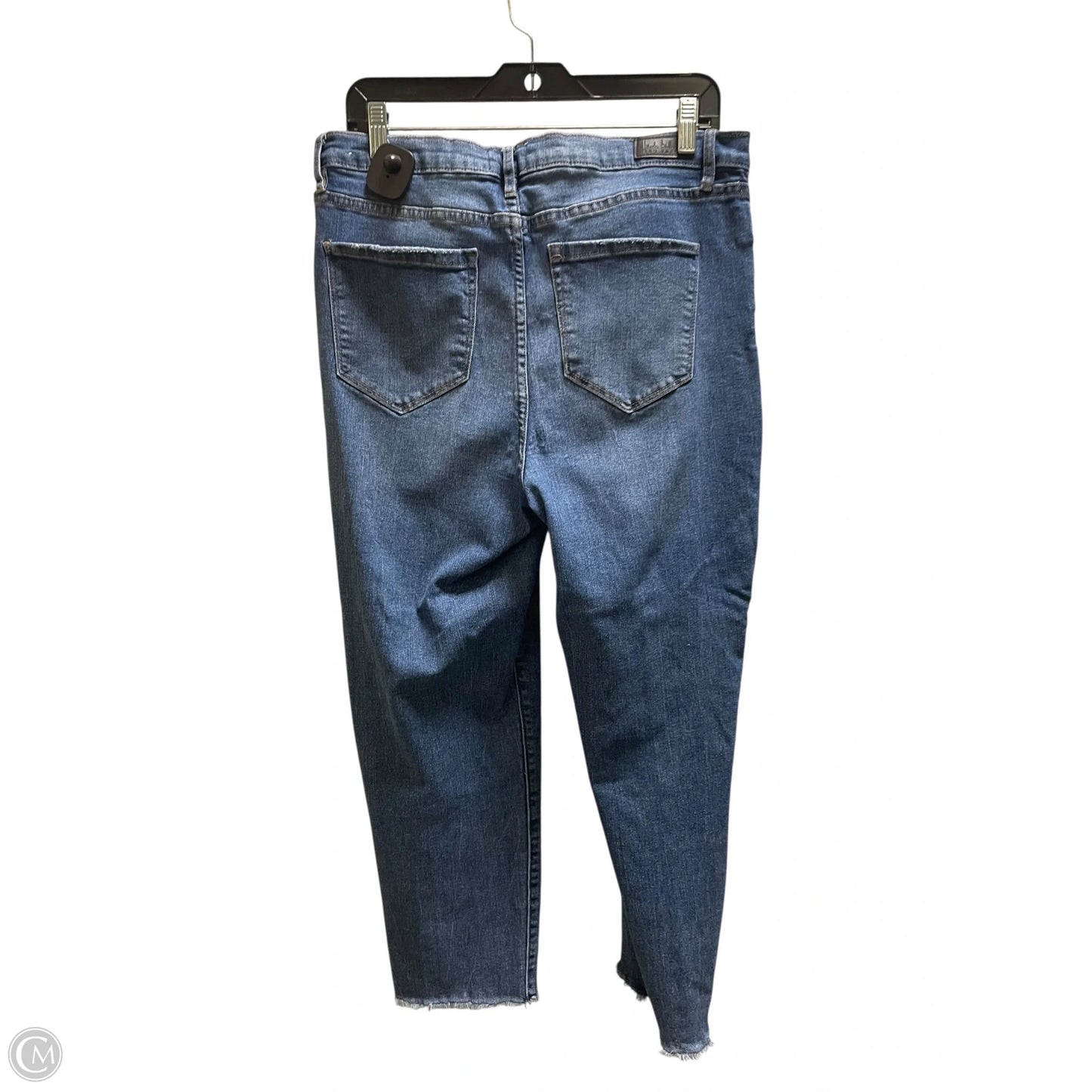 Jeans Straight By Nicole By Nicole Miller In Blue Denim, Size: 14