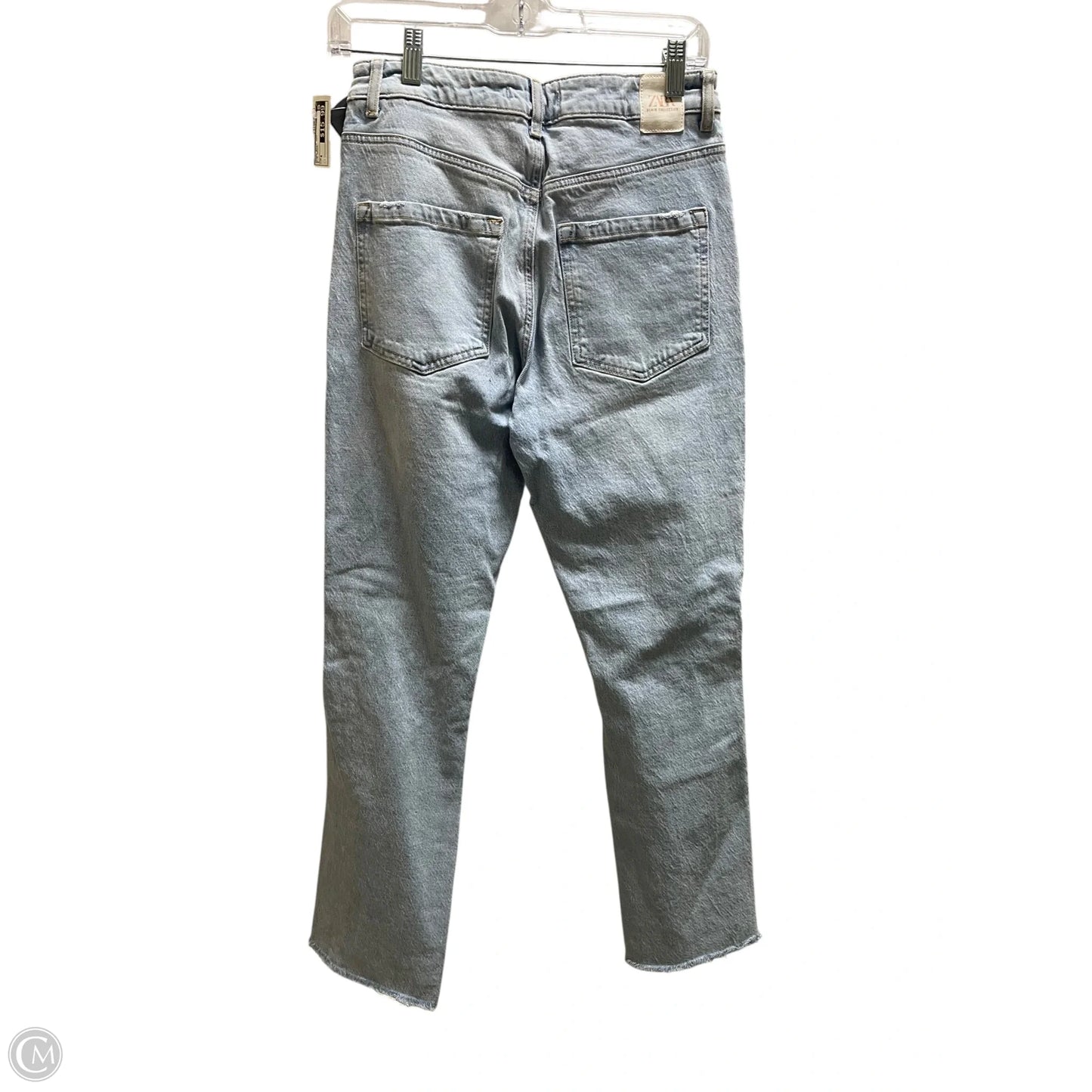 Jeans Boot Cut By Zara In Blue Denim, Size: 4