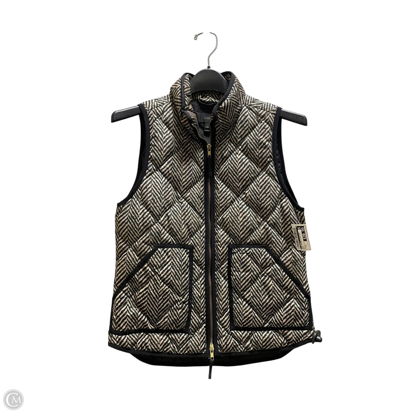 Vest Puffer & Quilted By J. Crew In Black, Size: Xs