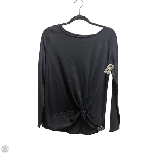 Top Long Sleeve By Loft In Black, Size: S