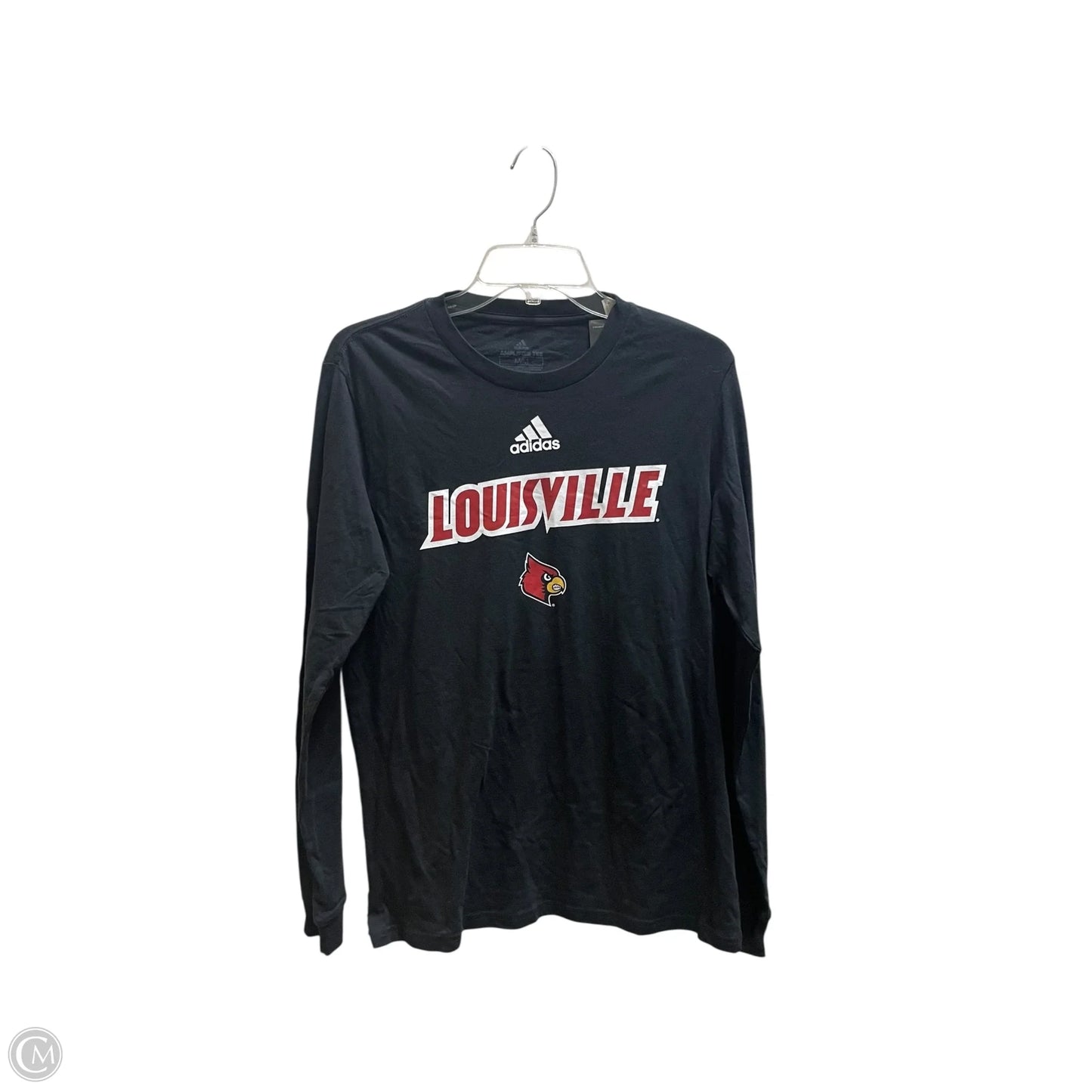 Top Long Sleeve By Adidas In Black, Size: M