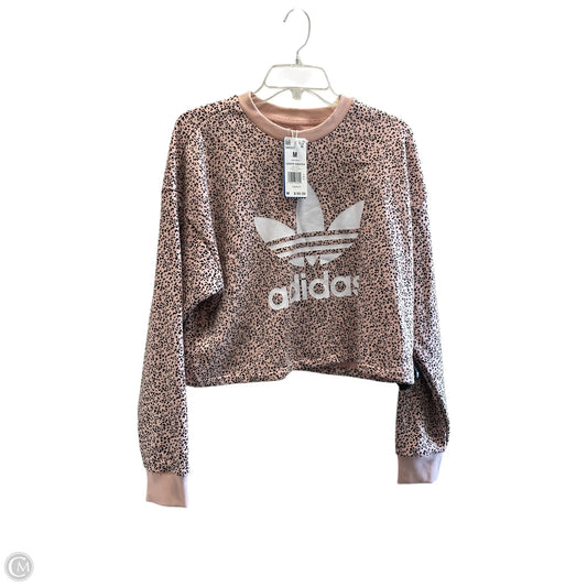 Sweatshirt Crewneck By Adidas In Pink, Size: M