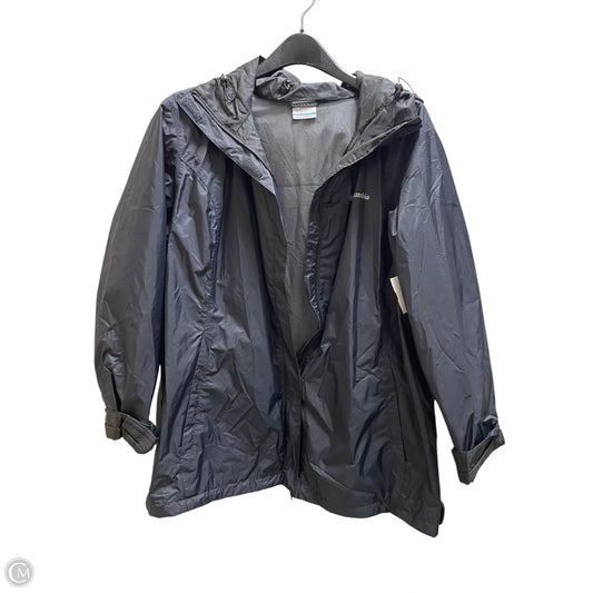 Jacket Windbreaker By Columbia In Black, Size: 1x