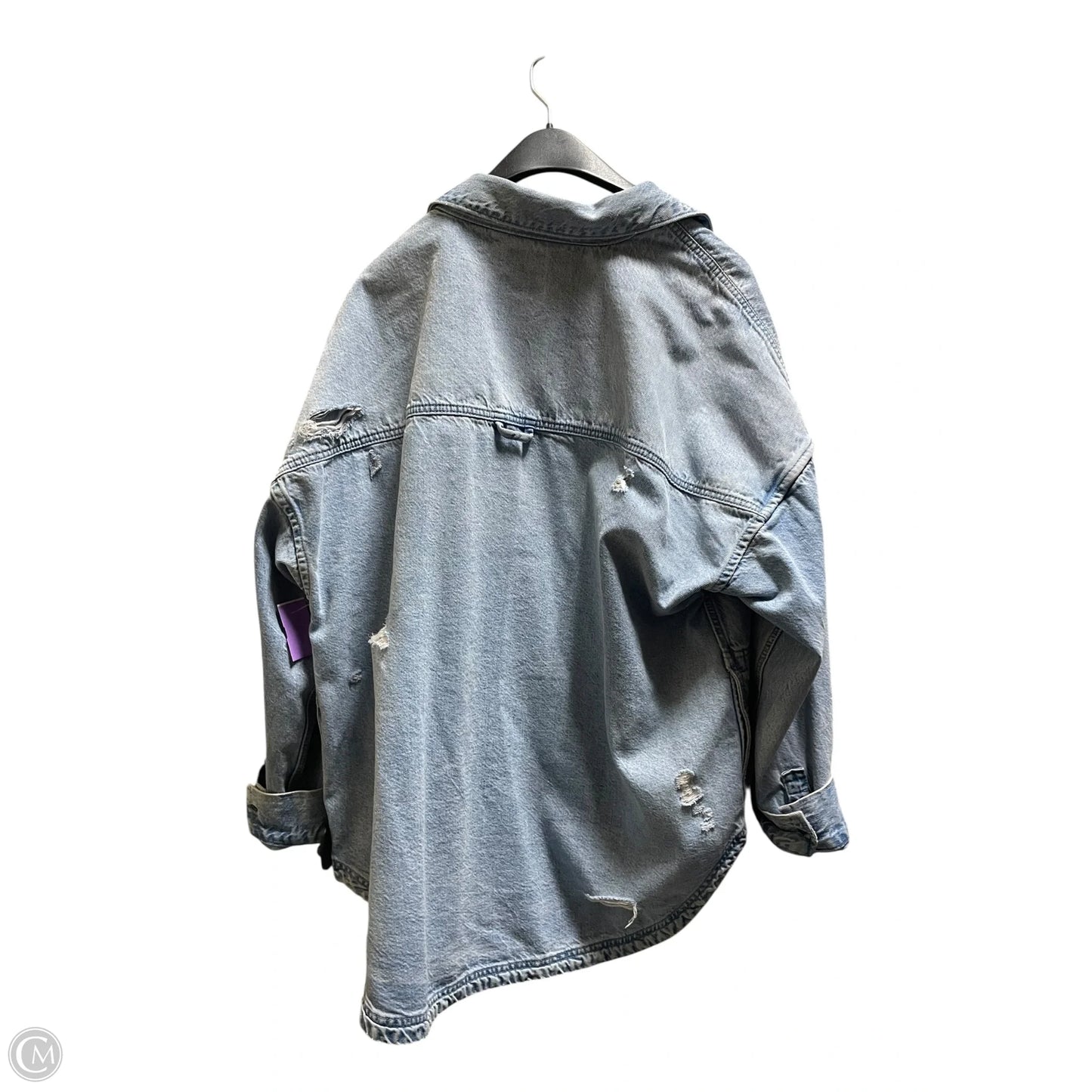 Jacket Denim By Aerie In Blue Denim, Size: L