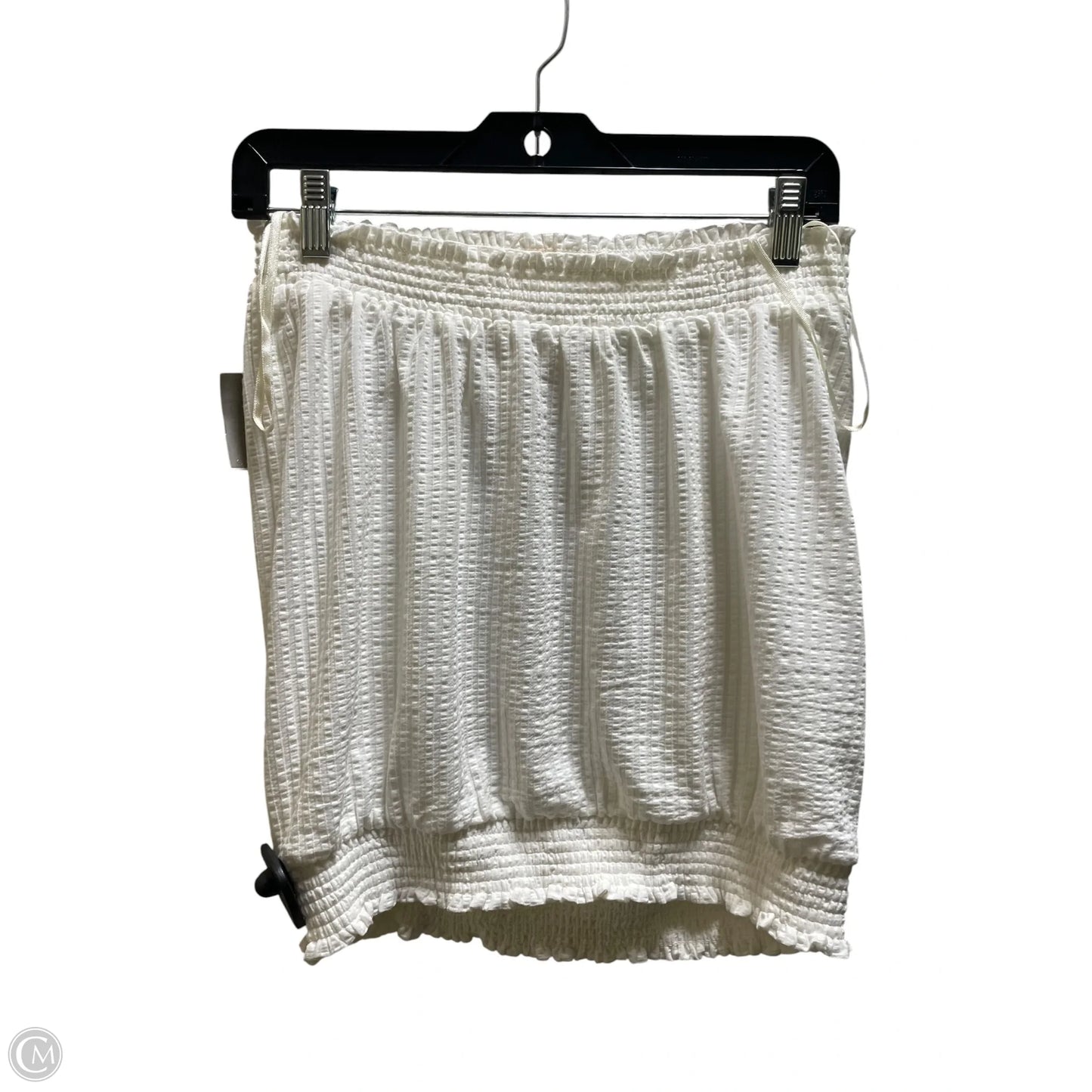 Top Sleeveless By Anthropologie In White, Size: M