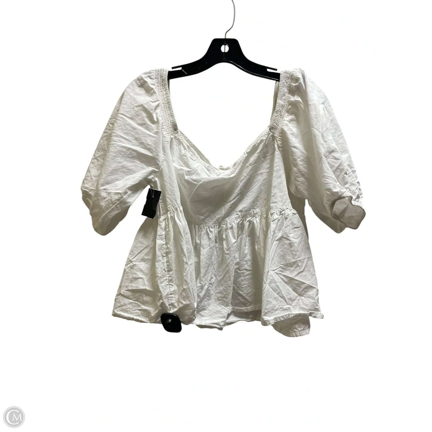 Top Short Sleeve By Free People In White, Size: L