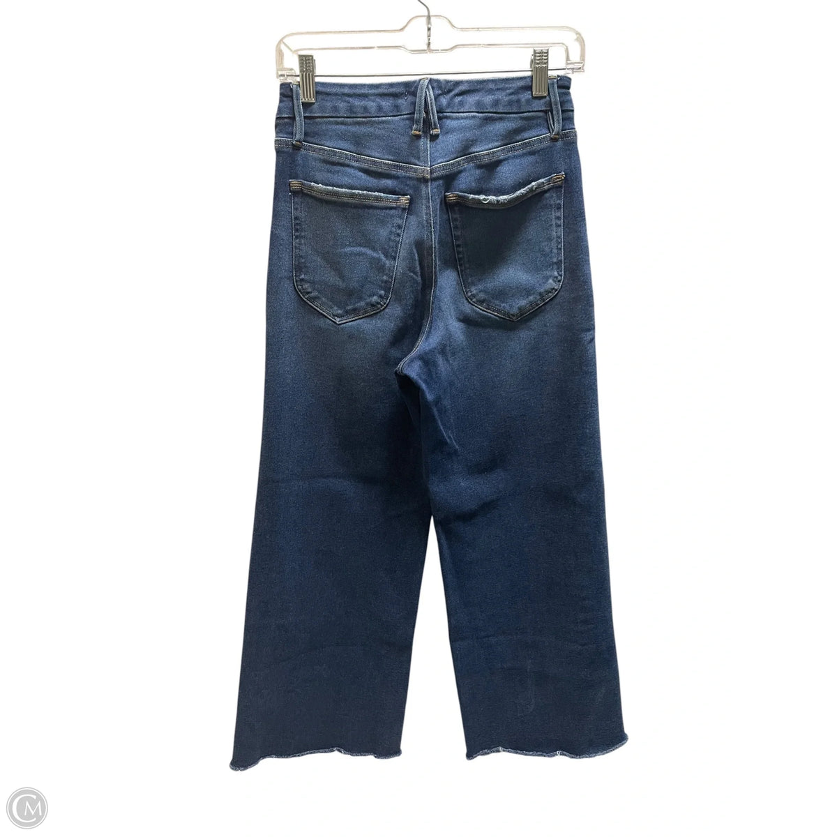 Jeans Wide Leg By Good American In Blue Denim, Size: 4