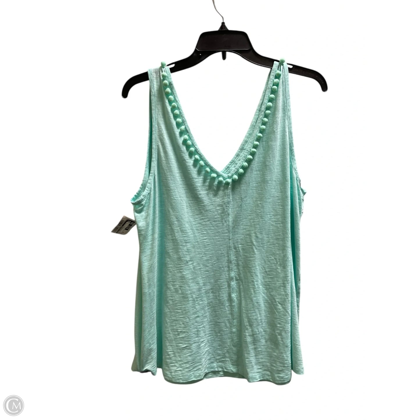 Top Sleeveless Designer By Lilly Pulitzer In Teal, Size: Xl