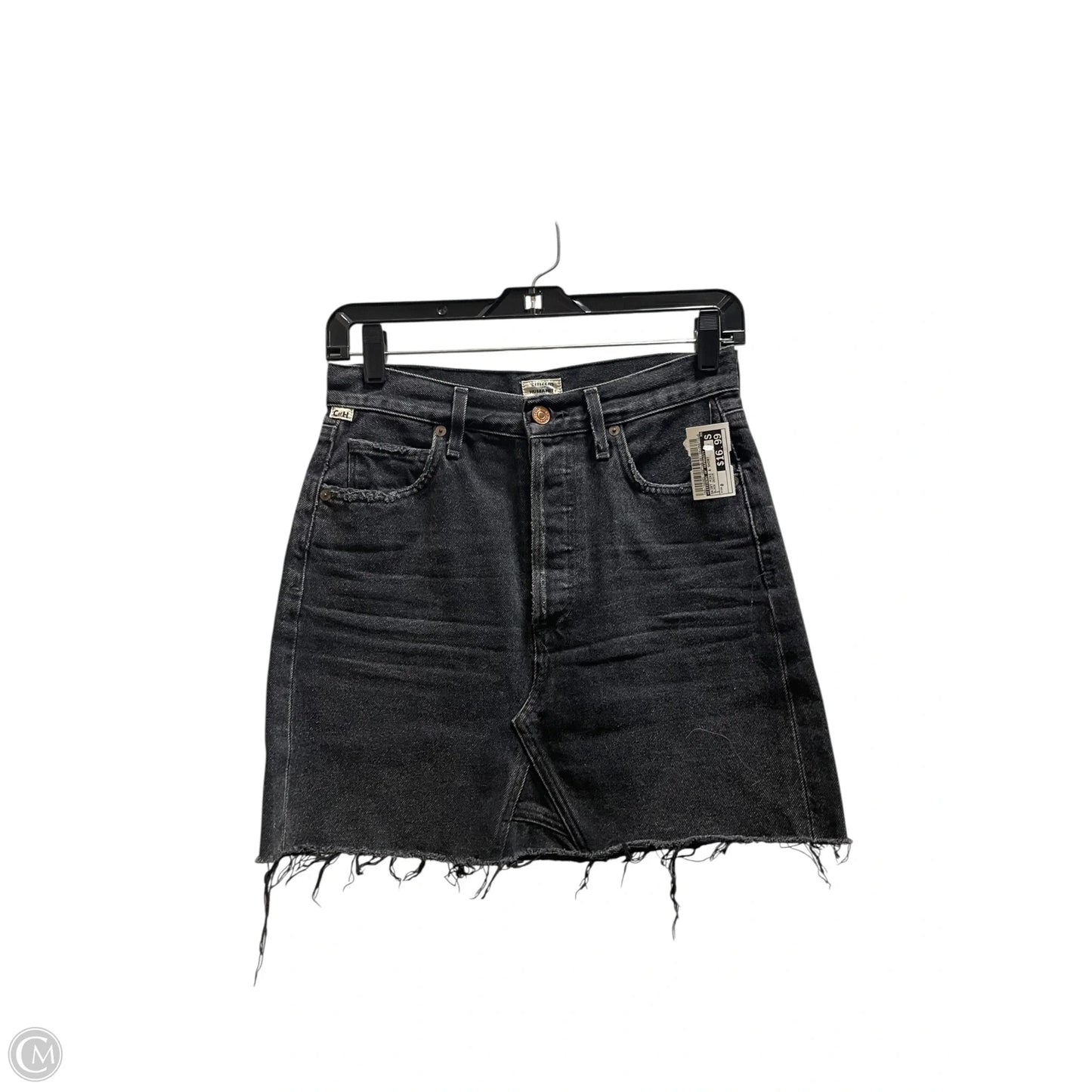 Skirt Mini & Short By Citizens Of Humanity In Black Denim, Size: 0