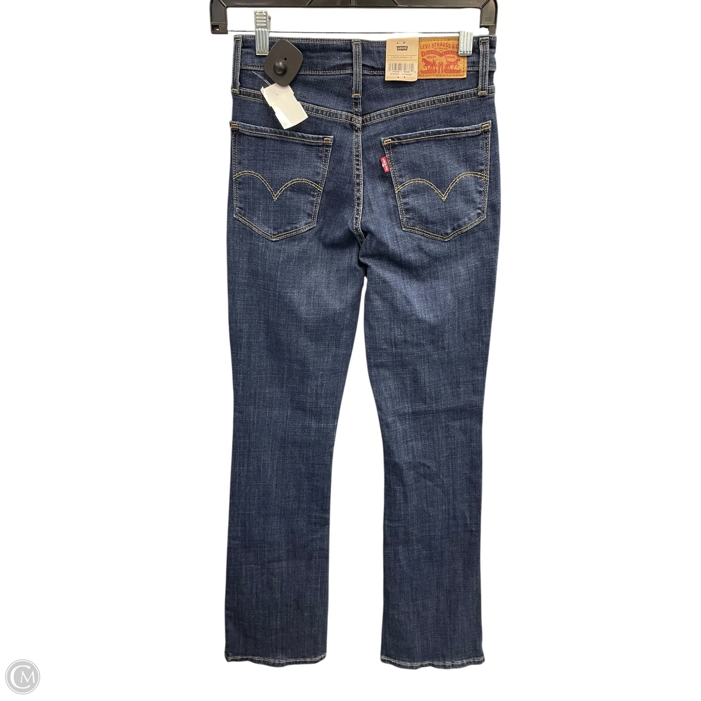 Jeans Boot Cut By Levis In Blue Denim, Size: 2
