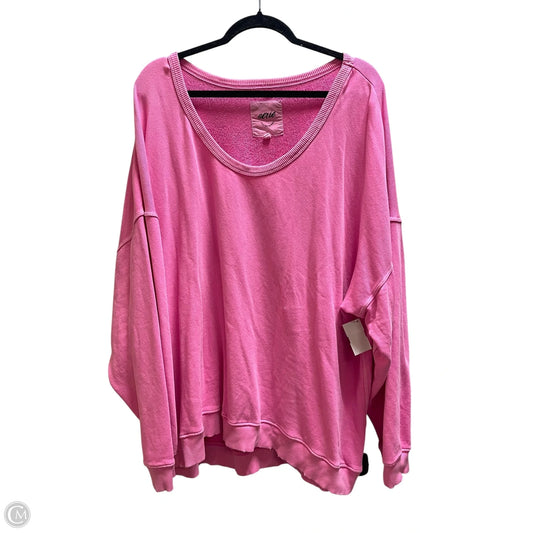 Sweatshirt Crewneck By Aerie In Pink, Size: Xl