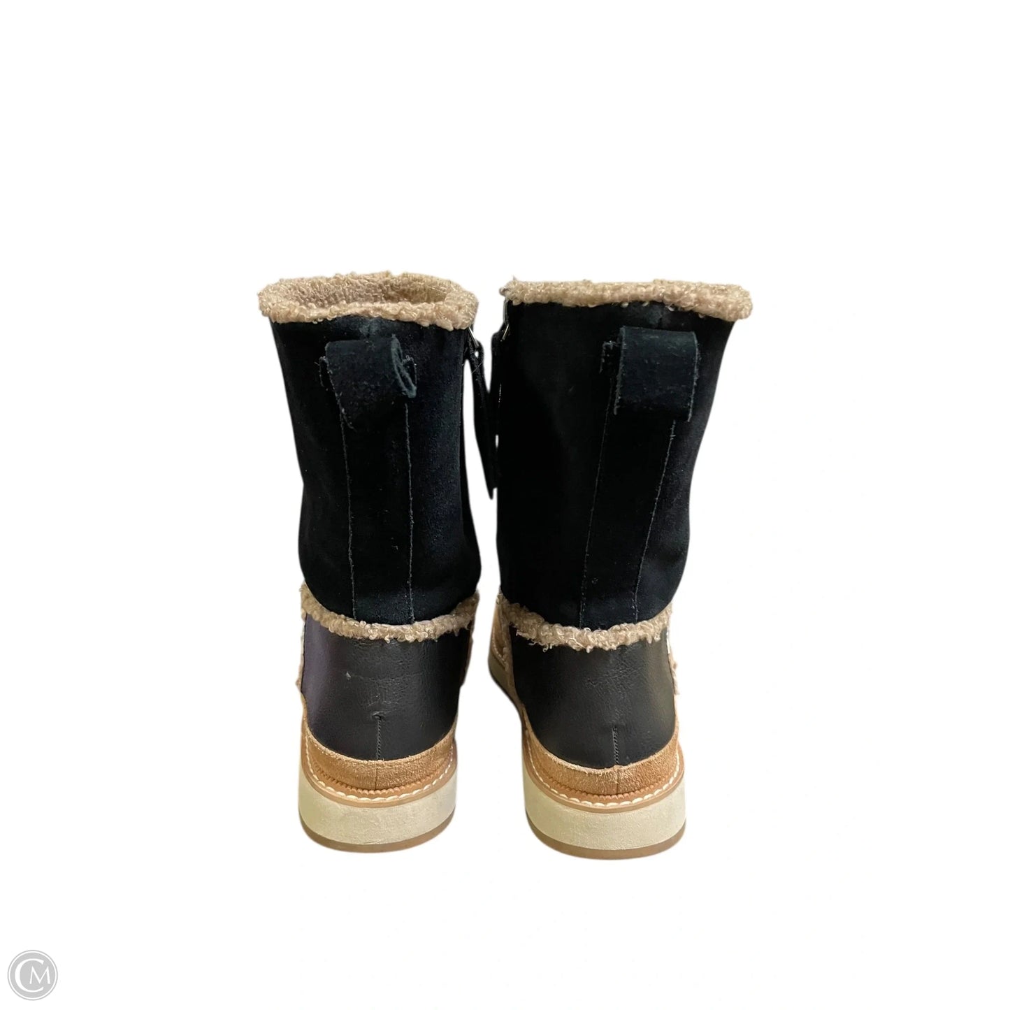 Boots Ankle Flats By Toms In Black, Size: 8.5