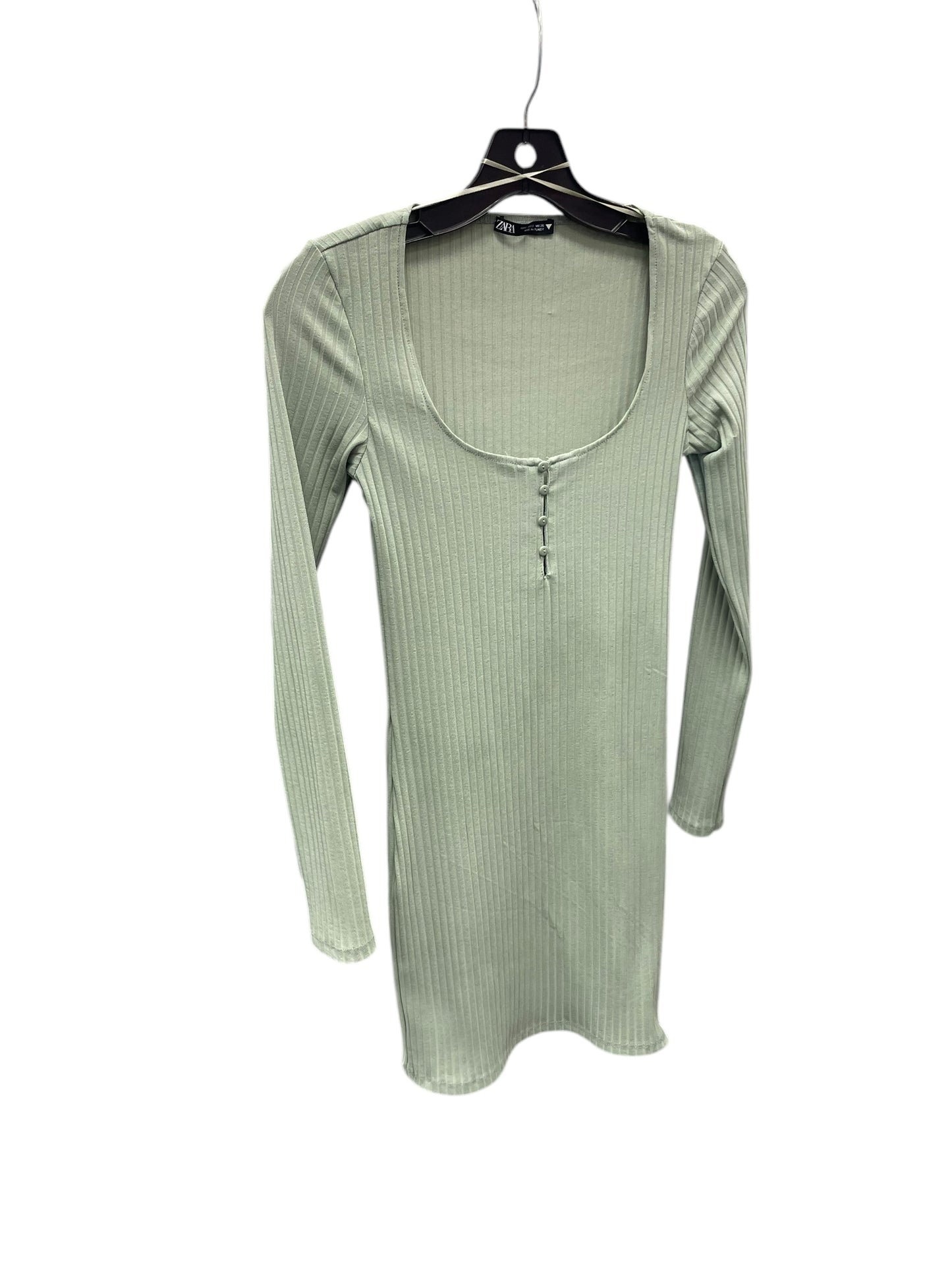 Dress Casual Short By Zara In Green, Size: S