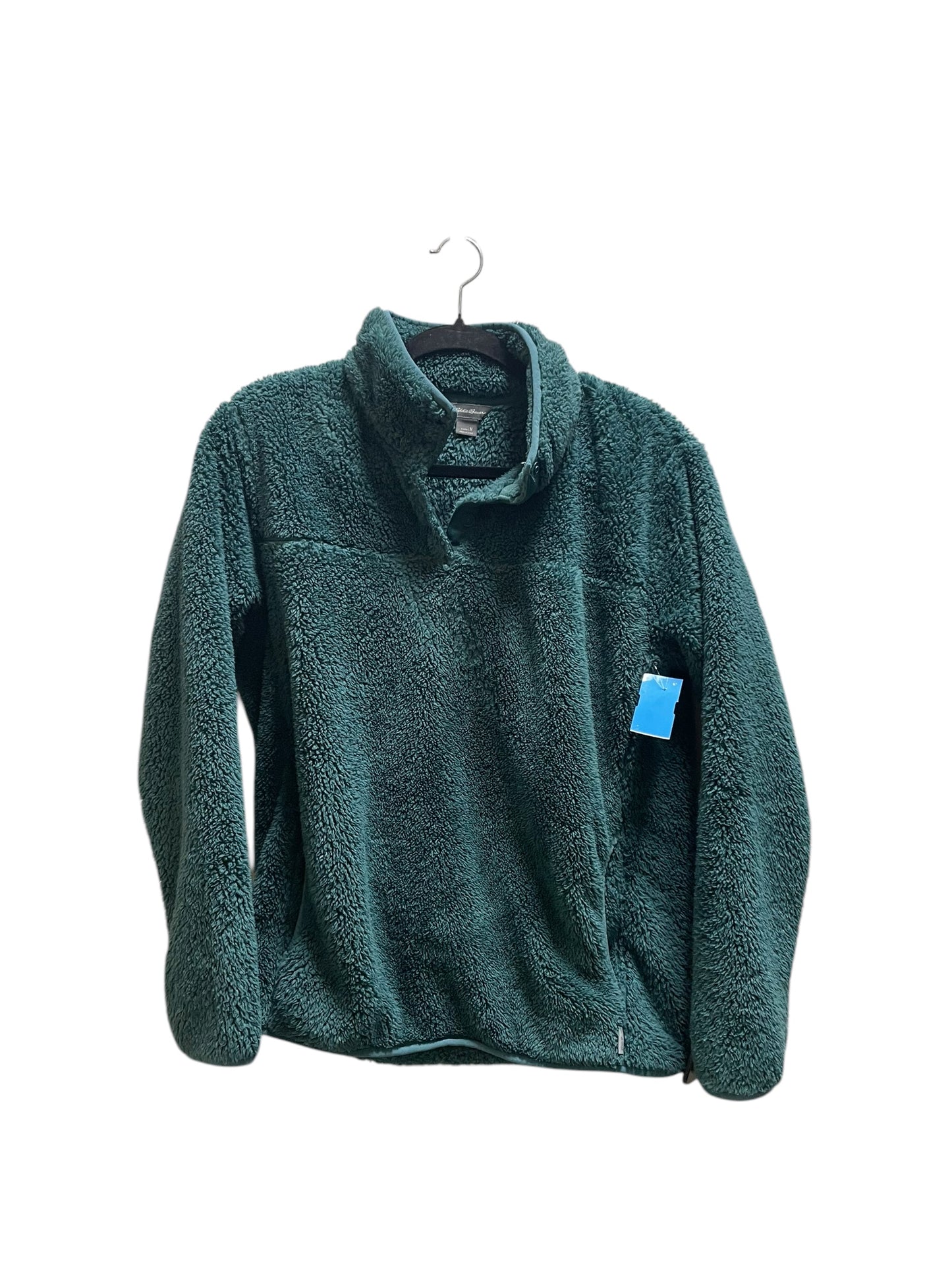 Sweatshirt Collar By Eddie Bauer In Green, Size: M