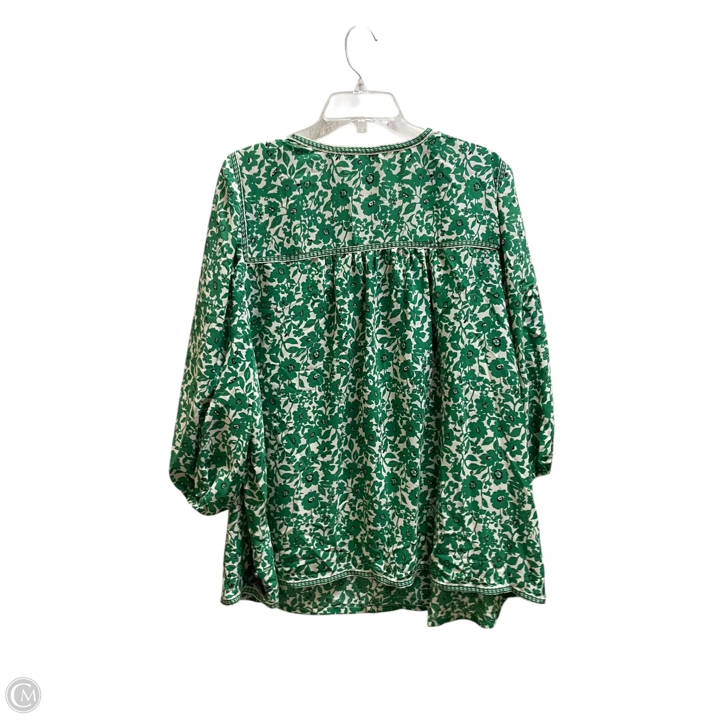 Top Short Sleeve By Max Studio In Green, Size: 3x
