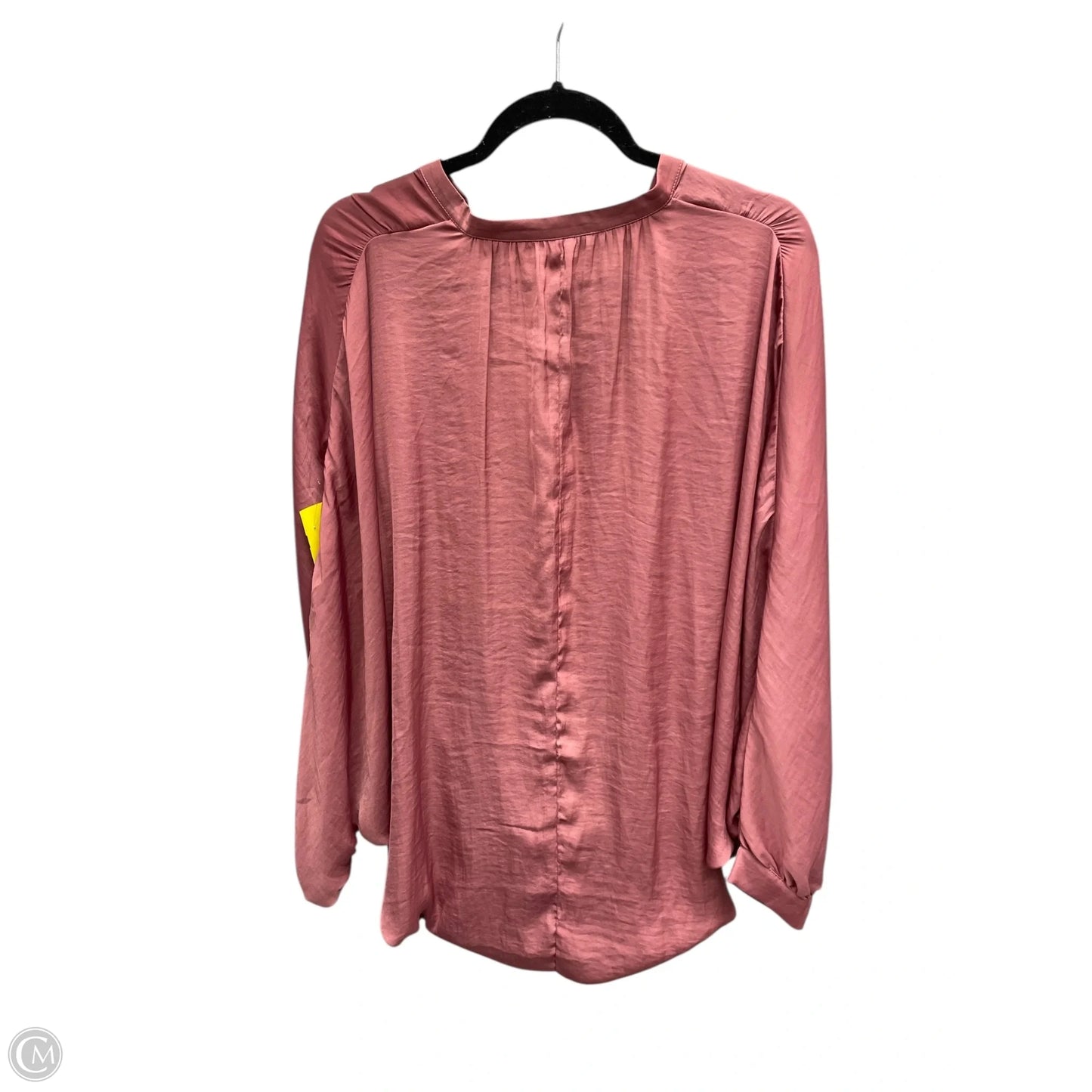 Top Long Sleeve By Anthropologie In Pink, Size: M