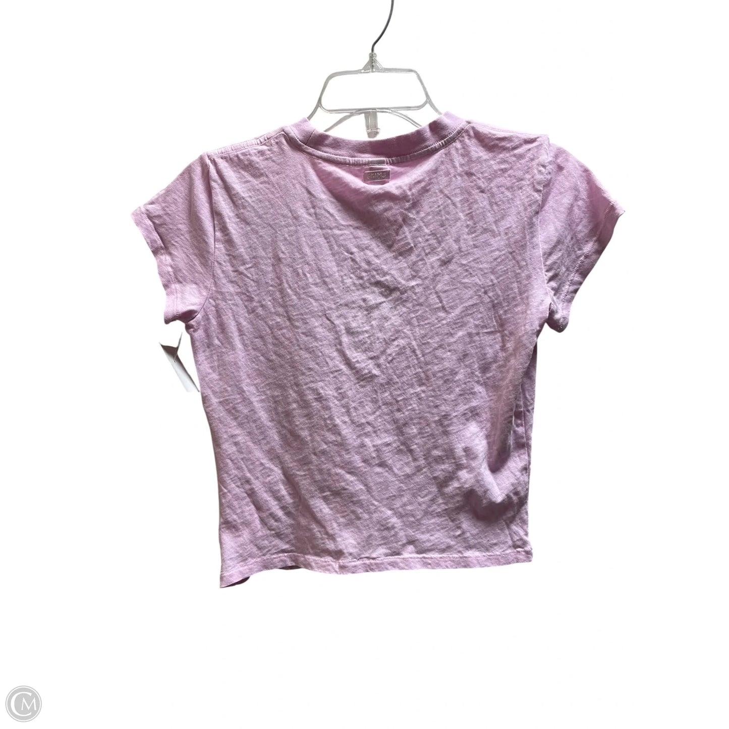 Top Short Sleeve By Skims In Pink, Size: M