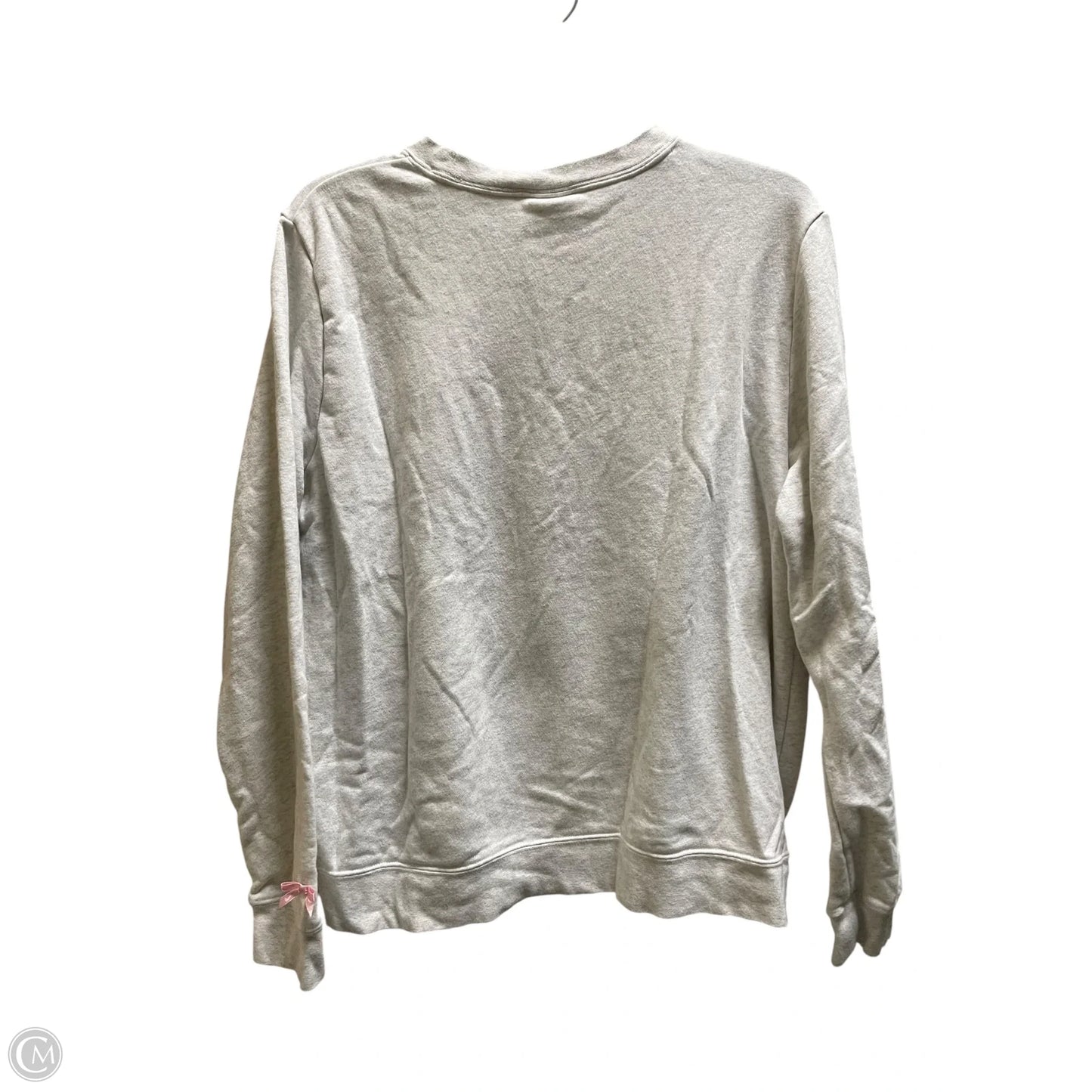 Athletic Sweatshirt Crewneck By Nike Apparel In Grey, Size: L