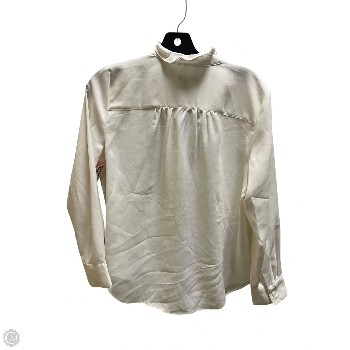 Top Long Sleeve By Ann Taylor In White, Size: M