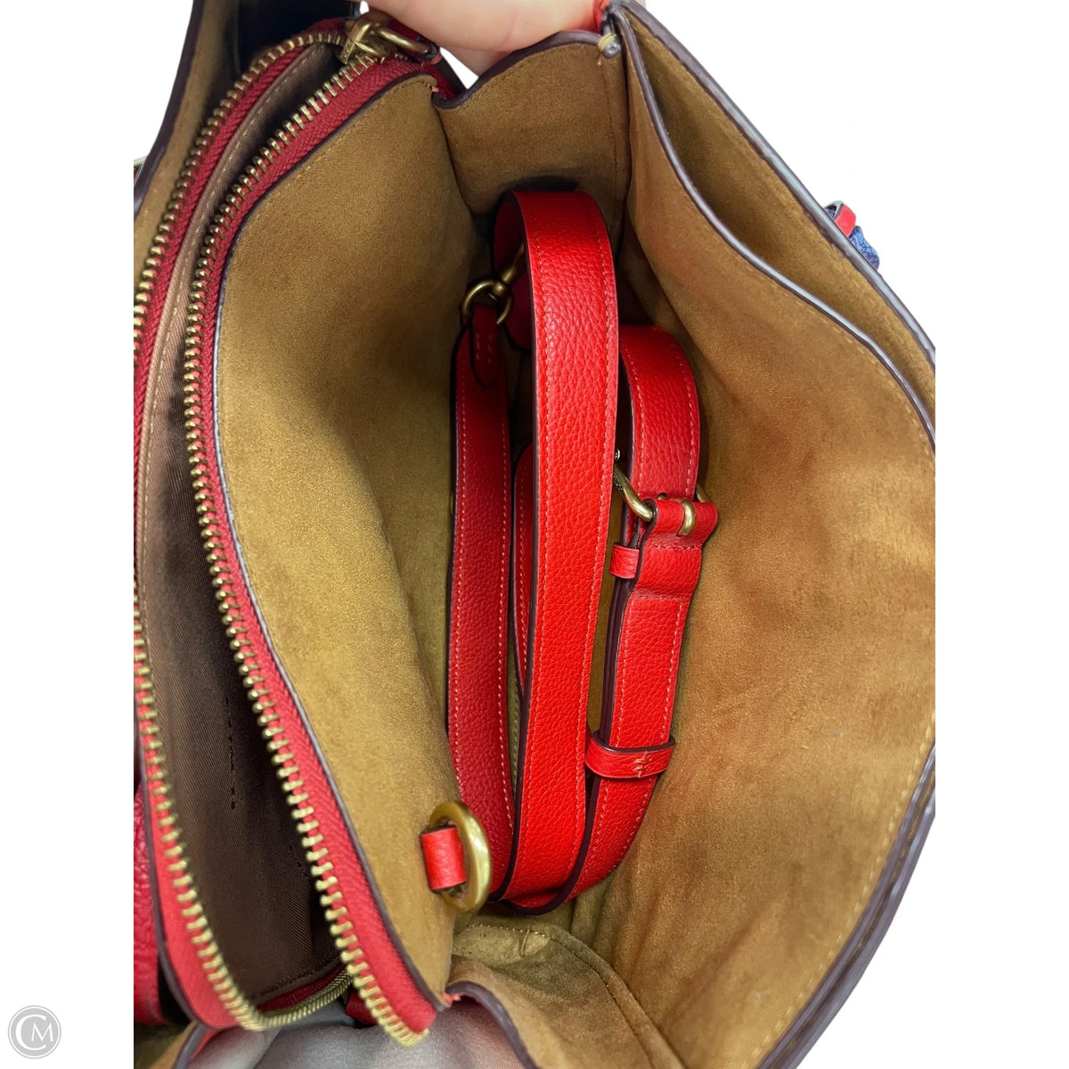 Crossbody Designer By Coach, Size: Medium