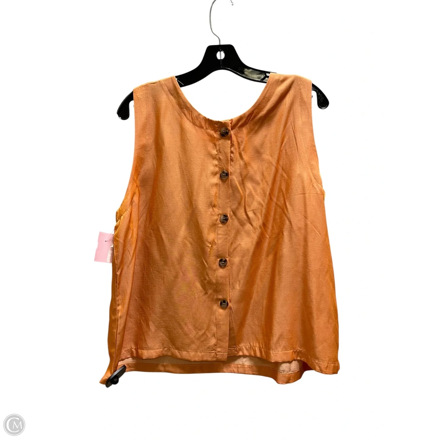 Top Sleeveless By Coco And Carmen In Orange, Size: Xl