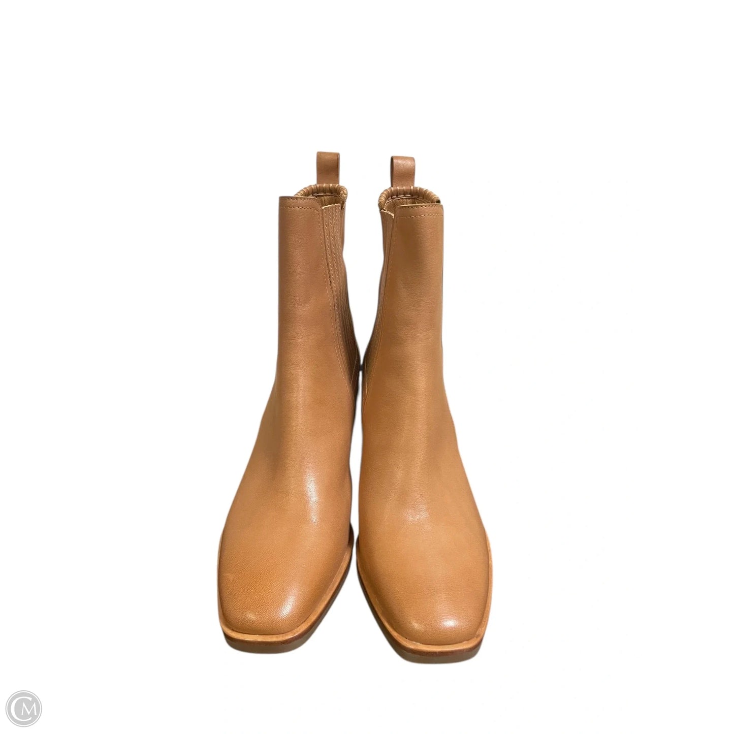 Boots Ankle Heels By Clothes Mentor In Brown, Size: 10