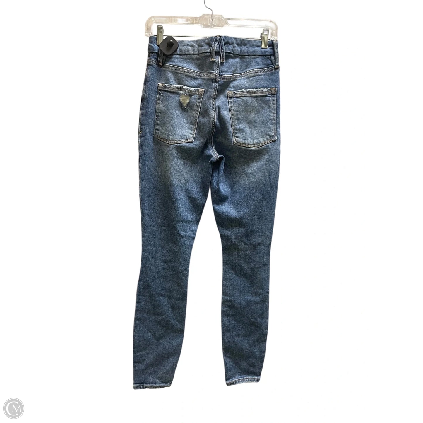 Jeans Skinny By Good American In Blue Denim, Size: 6