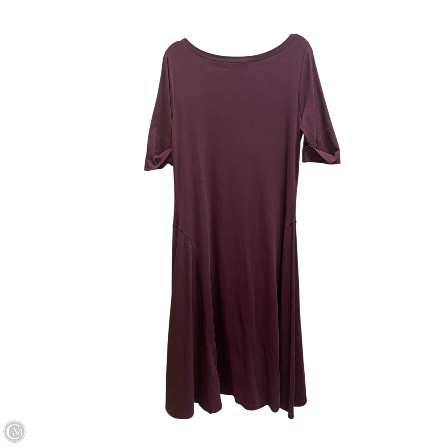 Dress Casual Maxi By Lauren By Ralph Lauren In Maroon, Size: Xl
