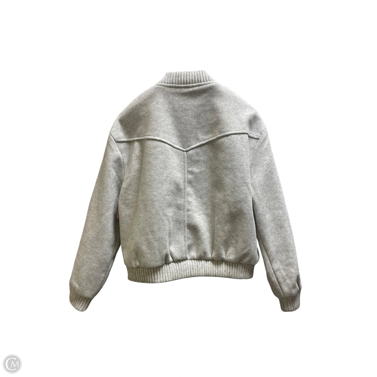 Jacket Fleece By Clothes Mentor In Cream, Size: M