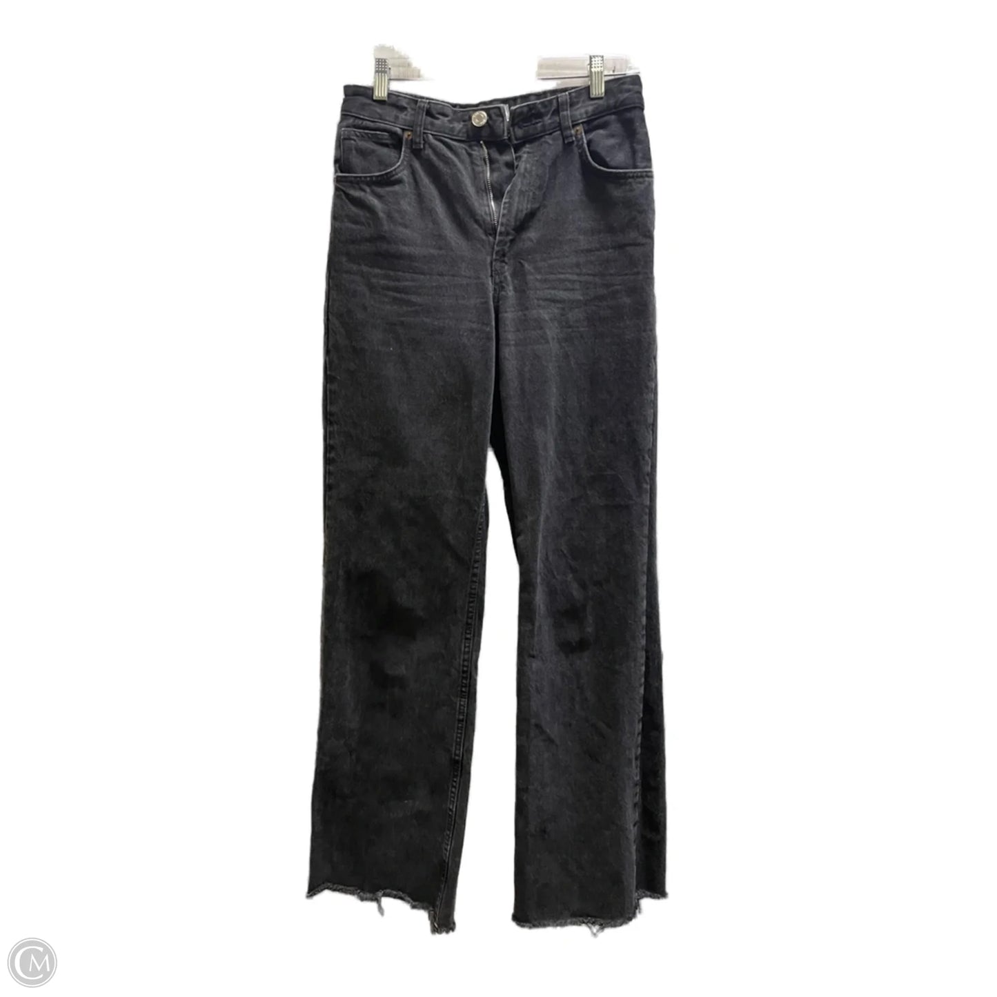 Jeans Straight By Zara In Black, Size: 4
