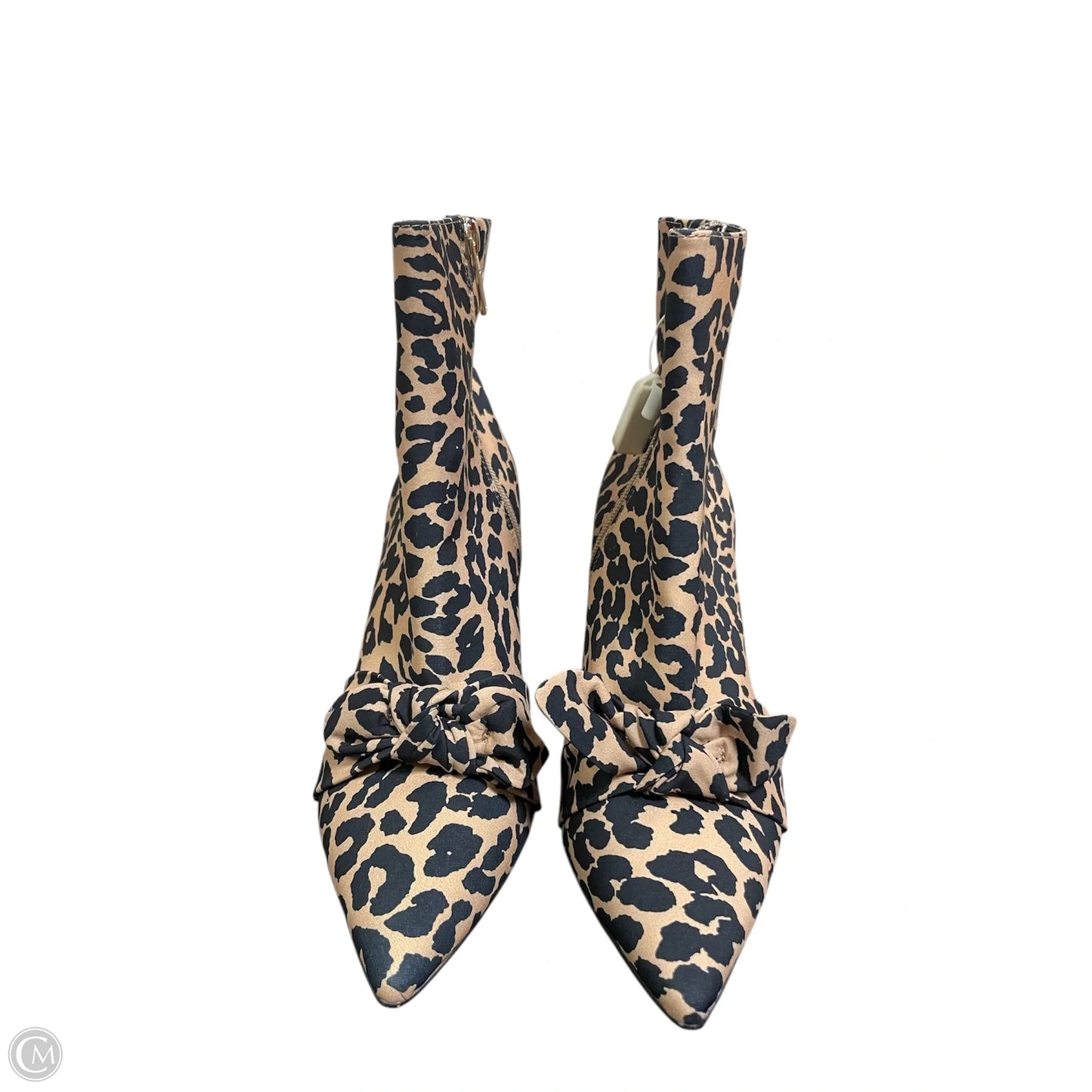 Boots Ankle Heels By Isaac Mizrahi In Animal Print, Size: 10
