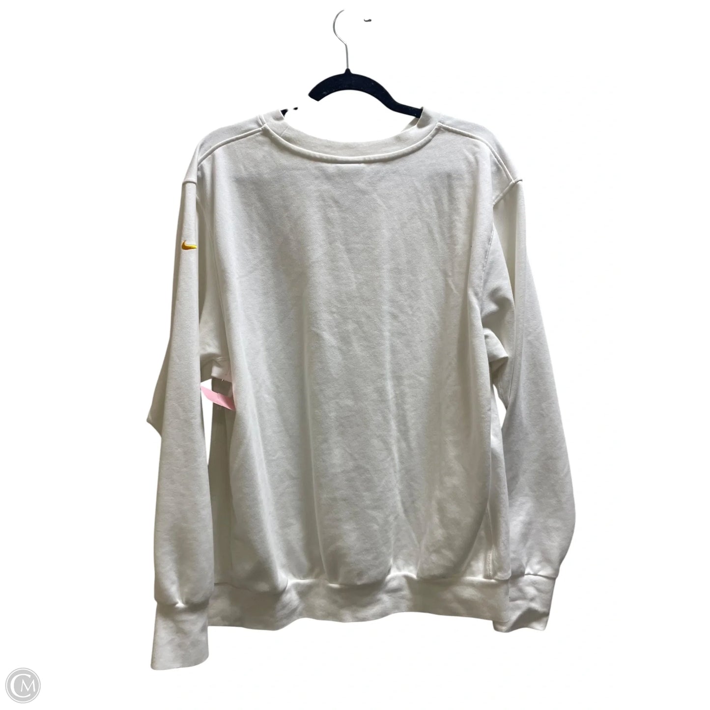 Sweatshirt Crewneck By Nike In White, Size: L
