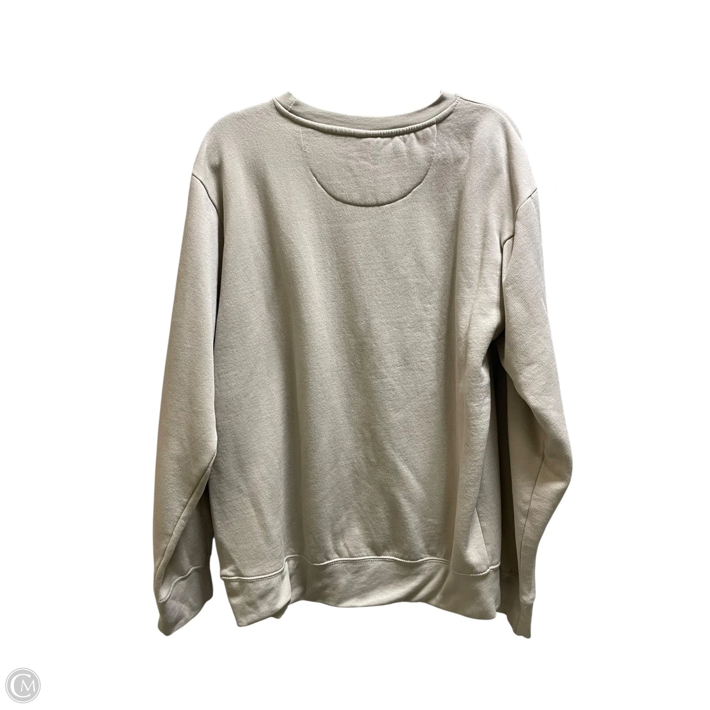 Sweatshirt Crewneck By Clothes Mentor In Tan, Size: L