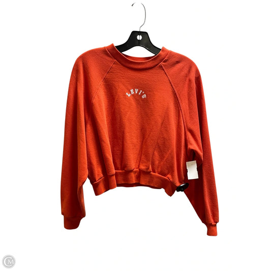 Sweatshirt Crewneck By Levis In Orange, Size: S