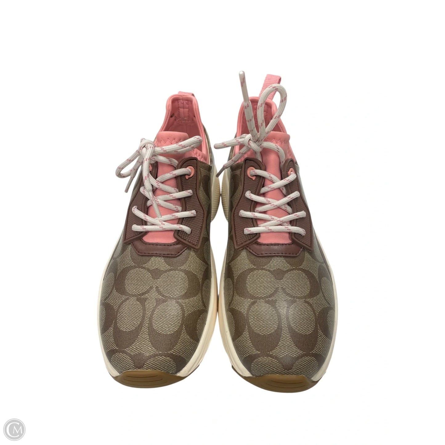 Shoes Designer By Coach In Brown & Pink, Size: 9