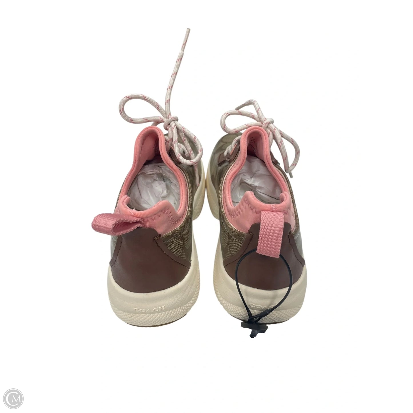 Shoes Designer By Coach In Brown & Pink, Size: 9