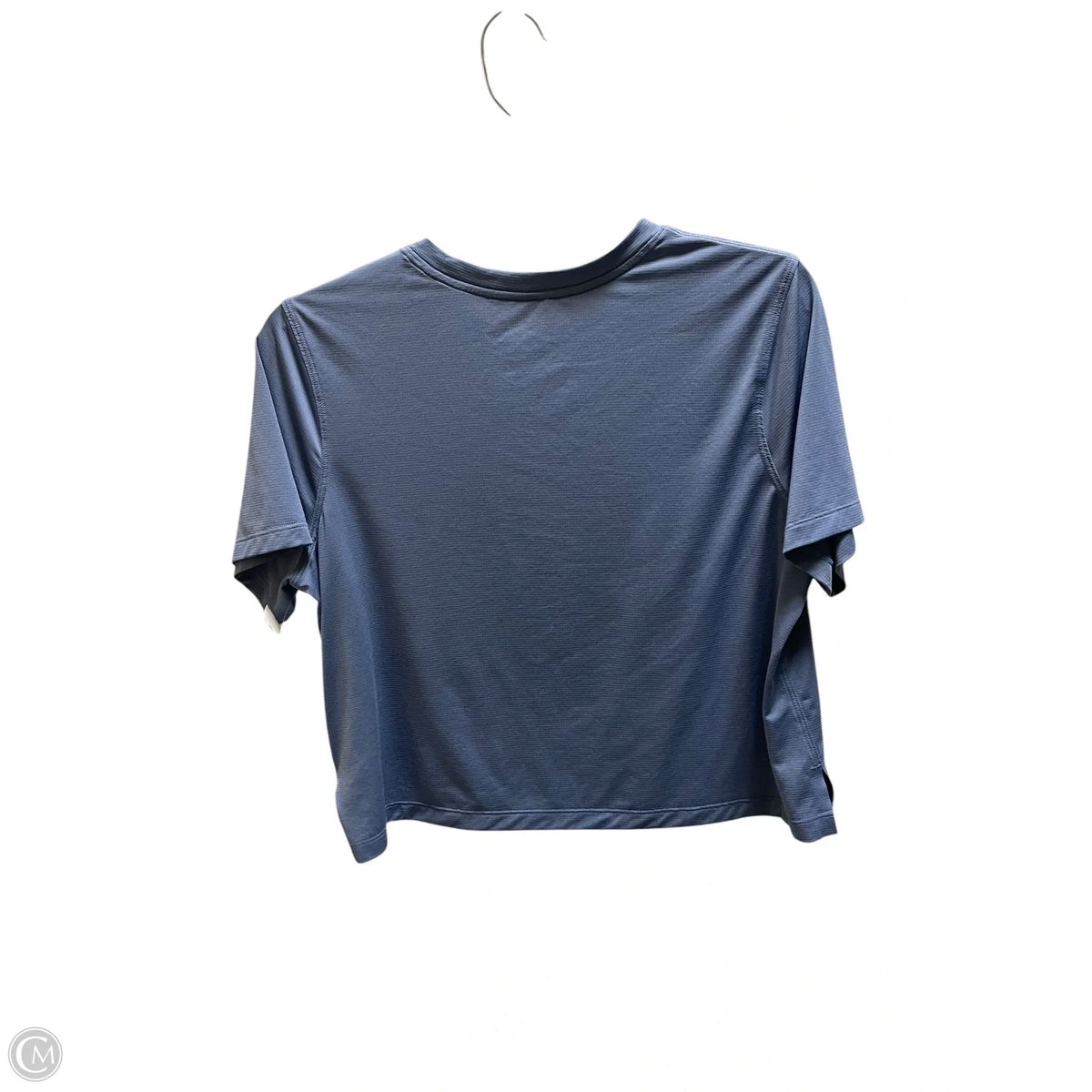 Athletic Top Short Sleeve By Lululemon In Blue, Size: L